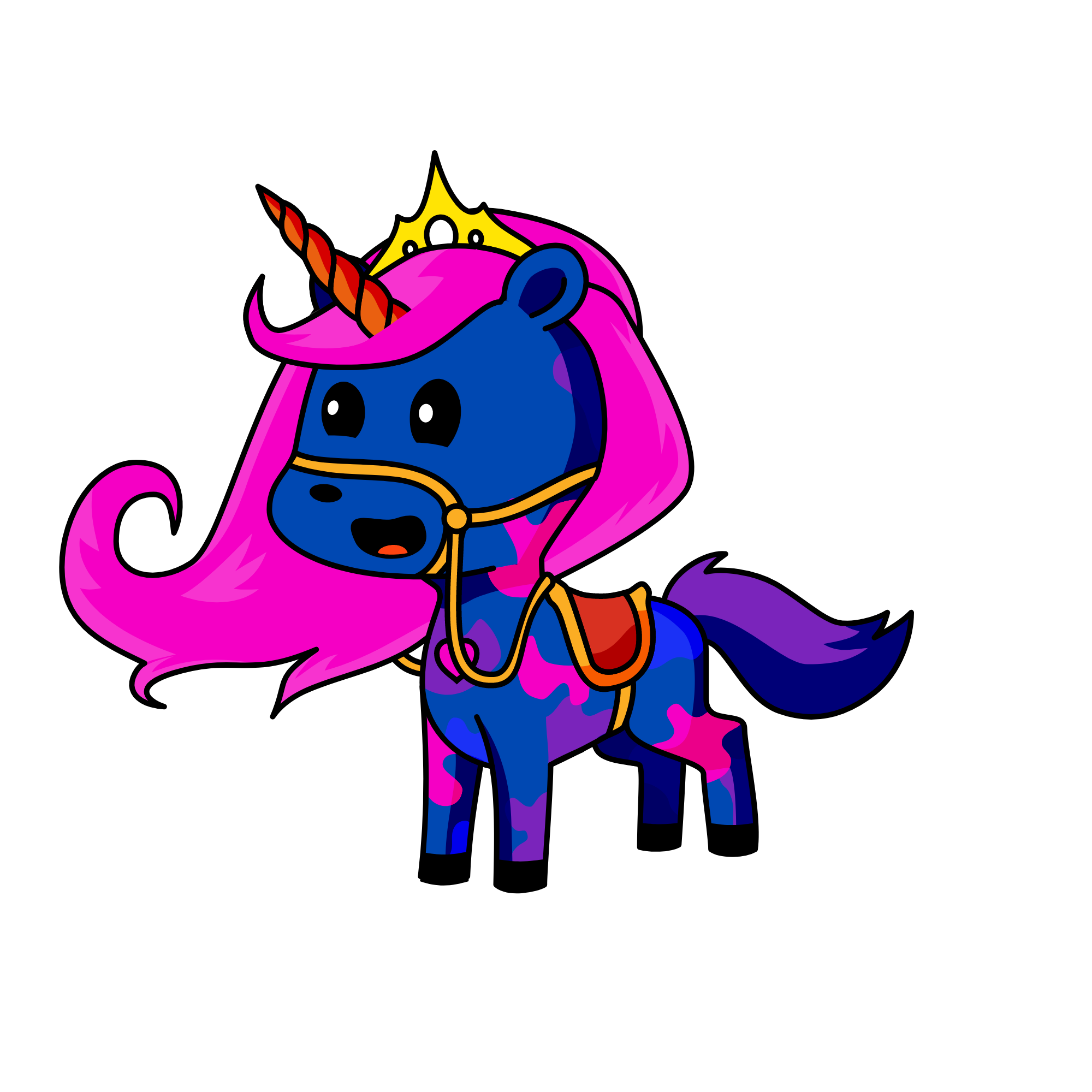 Happy, the unicorn