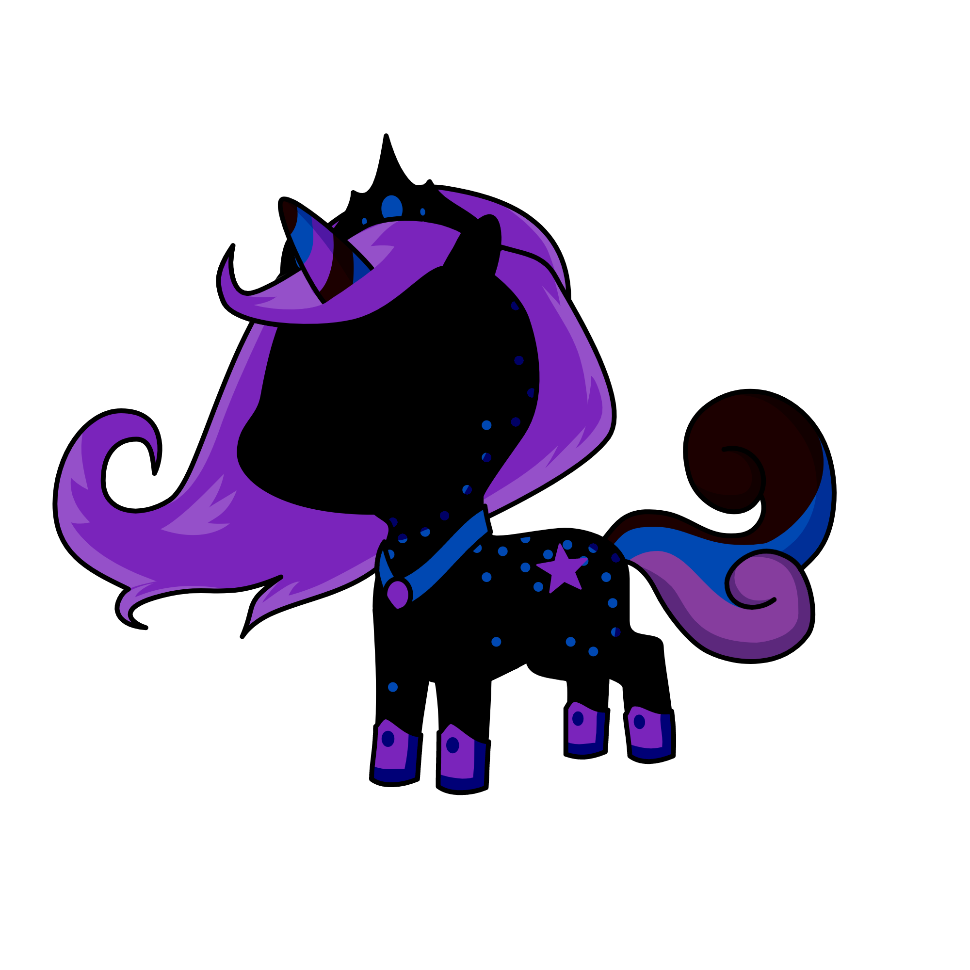 no face sparkles, the unicorn