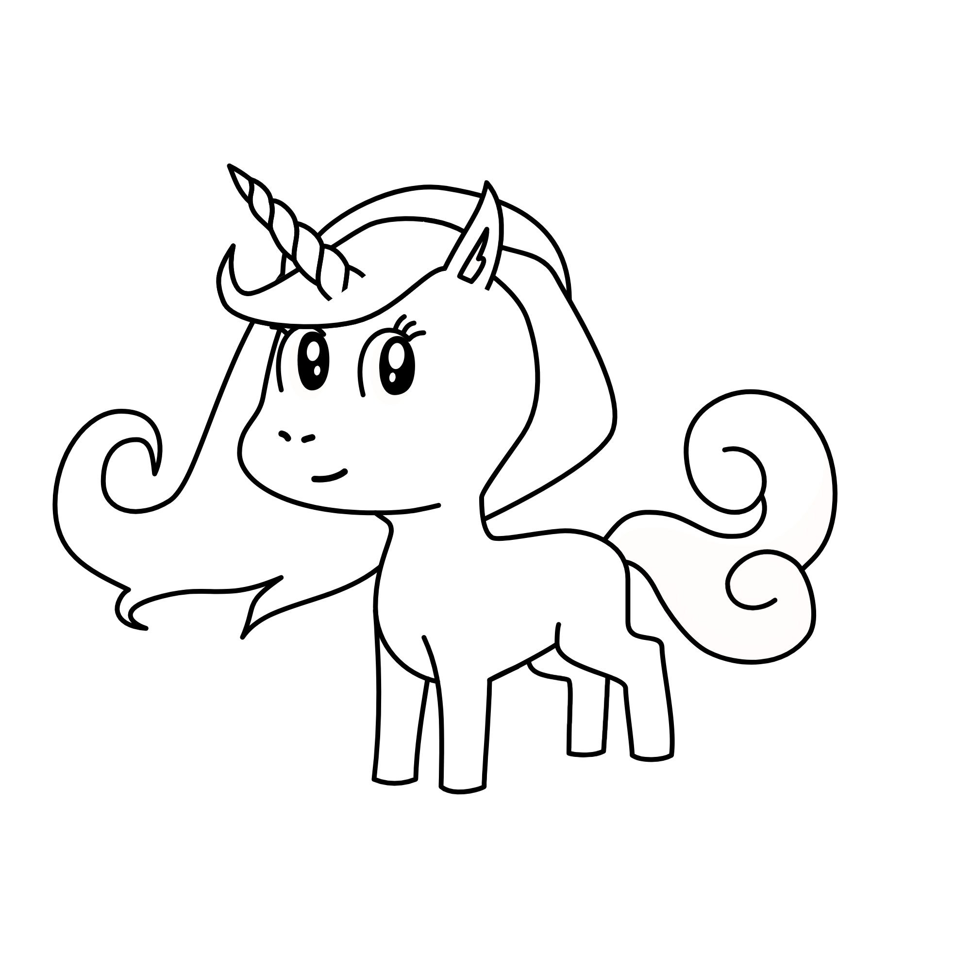 White, the unicorn
