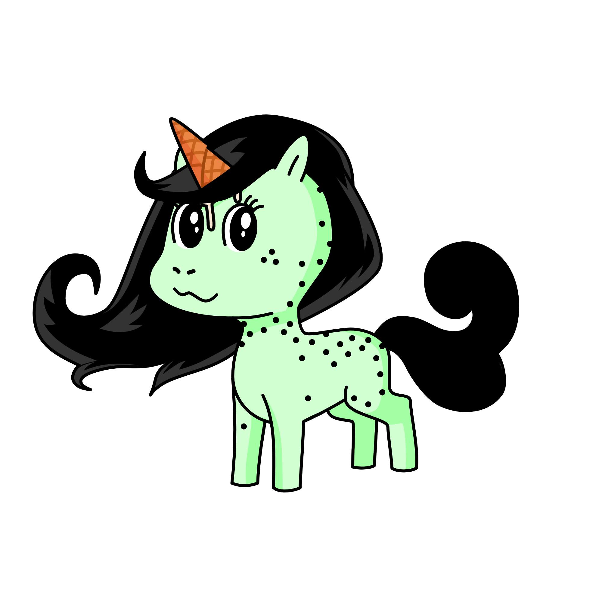 Mint, the unicorn