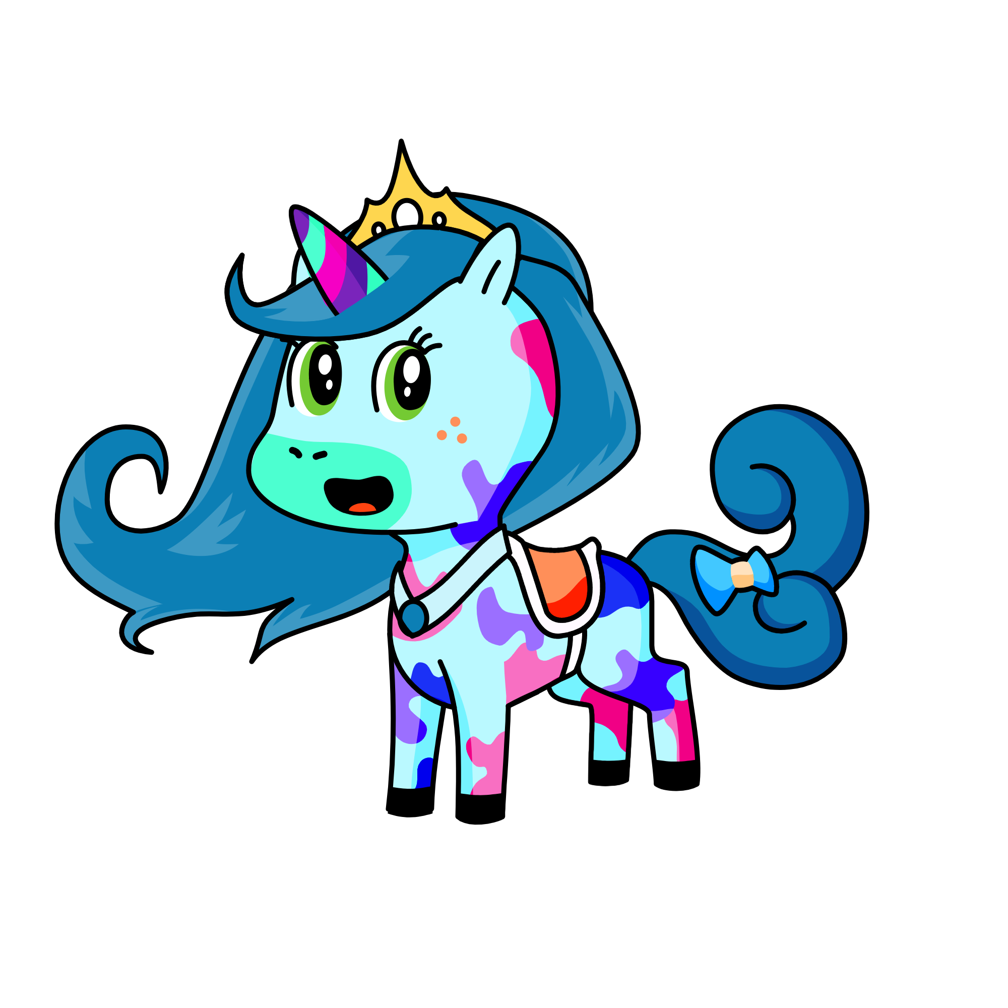 silver , the unicorn