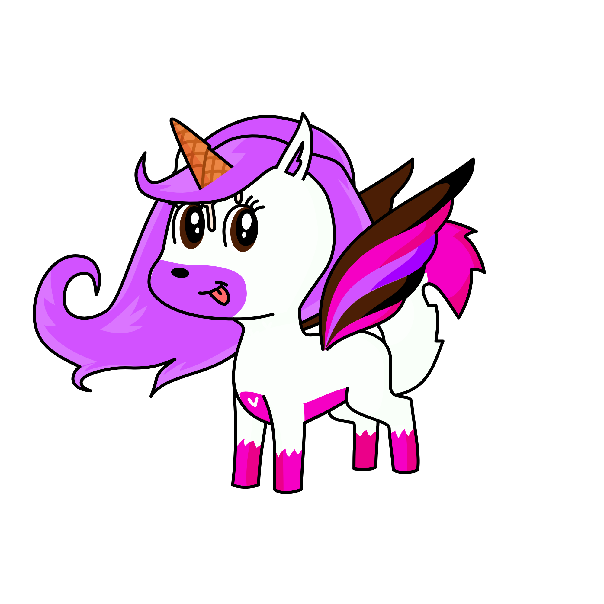 🍨, the unicorn