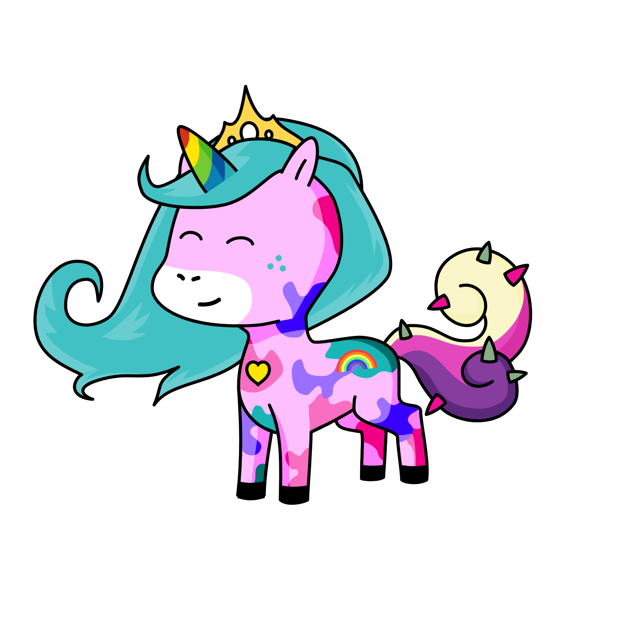 pink, the unicorn