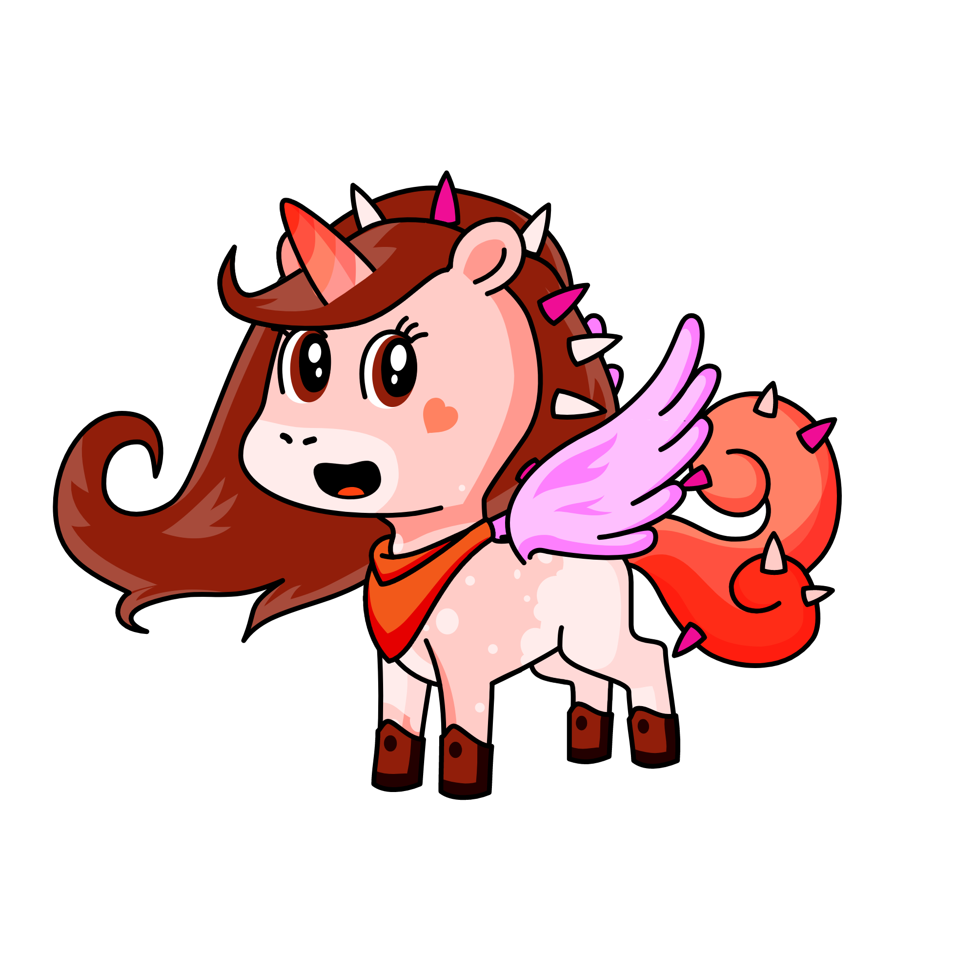 Cupid C. Loveheart, the unicorn