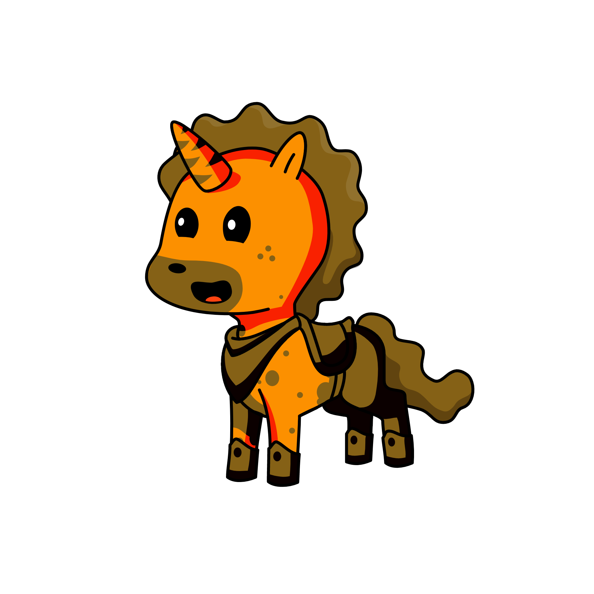 Muddy Buddy, the unicorn