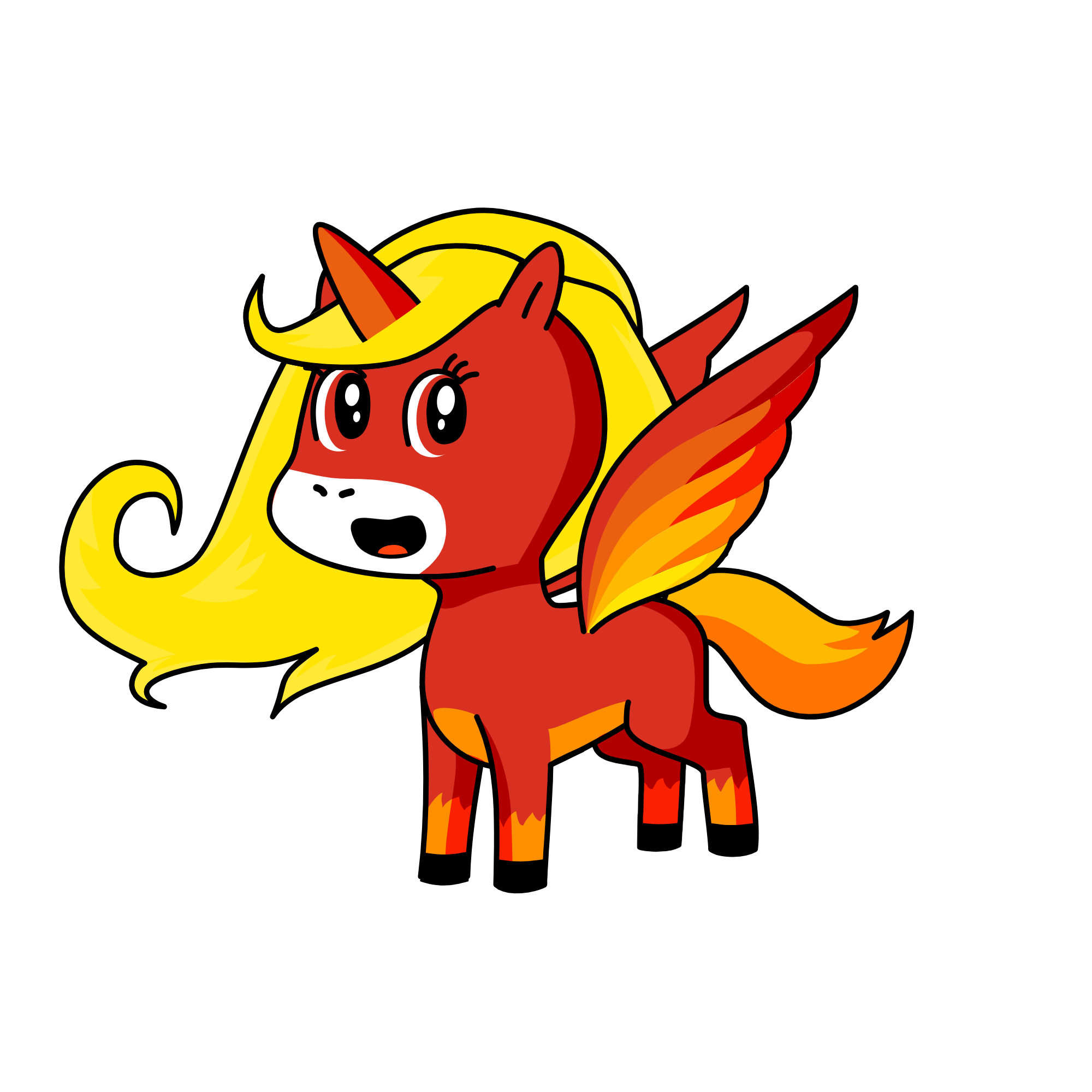 Lava, the unicorn