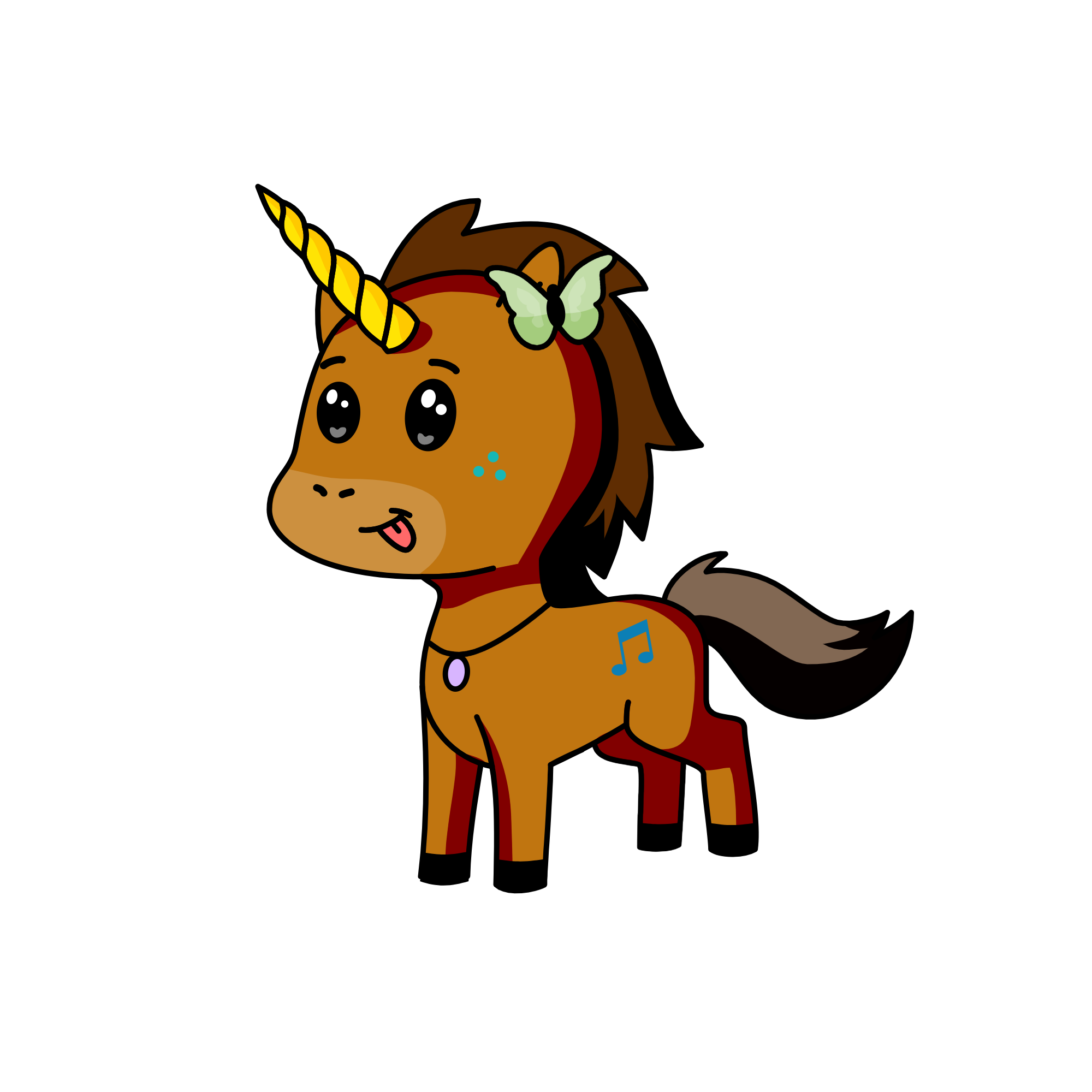Fluffy, the unicorn