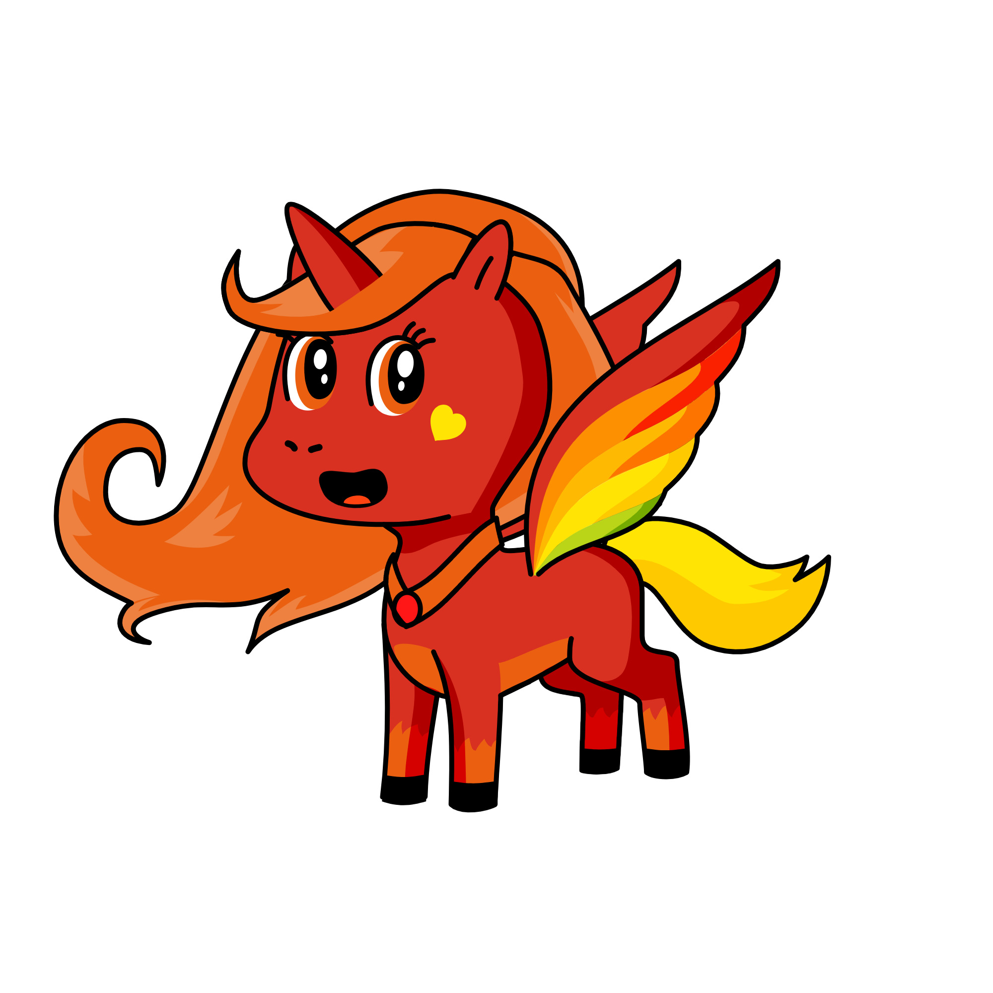 Sun, the unicorn