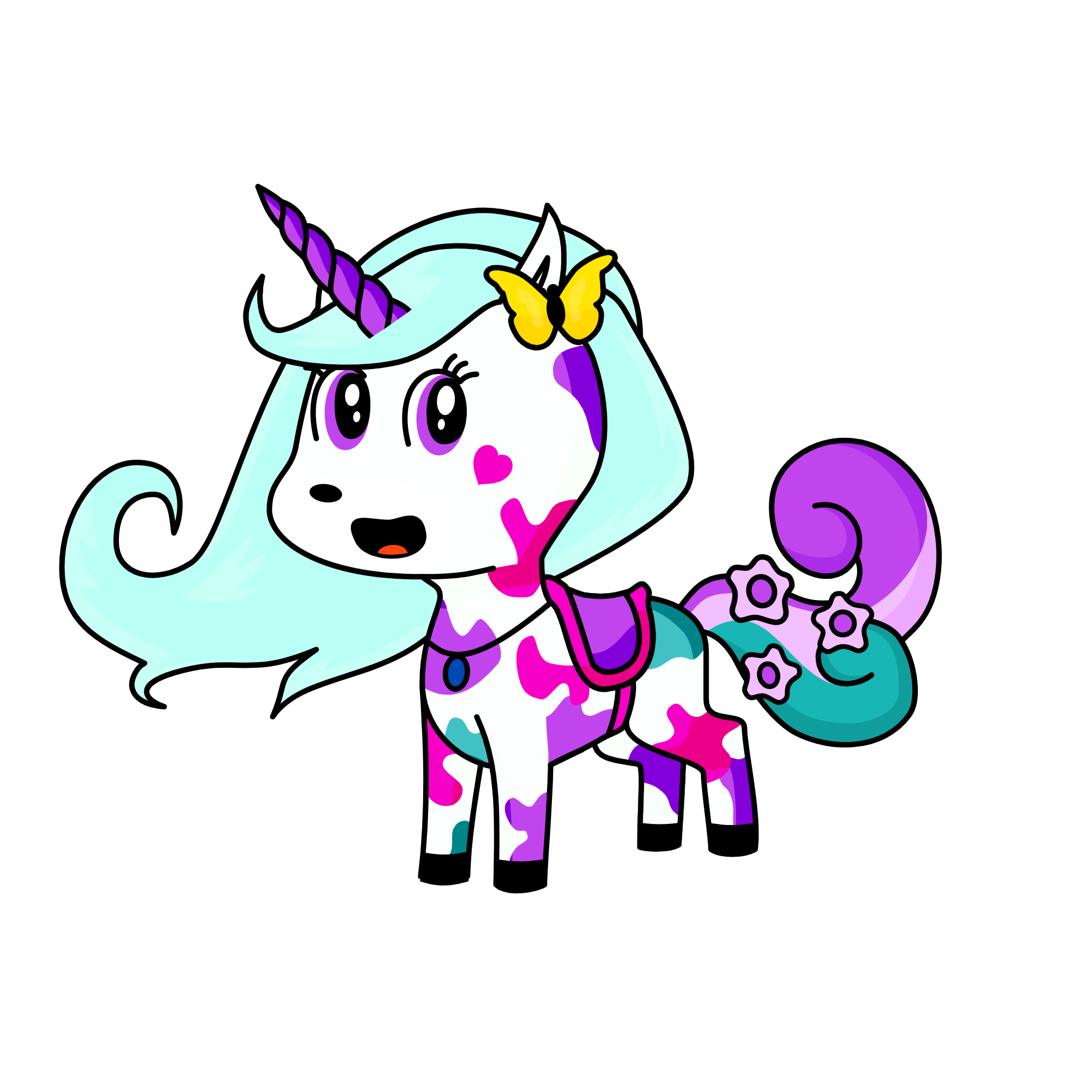 cute unicorn🦄, the unicorn