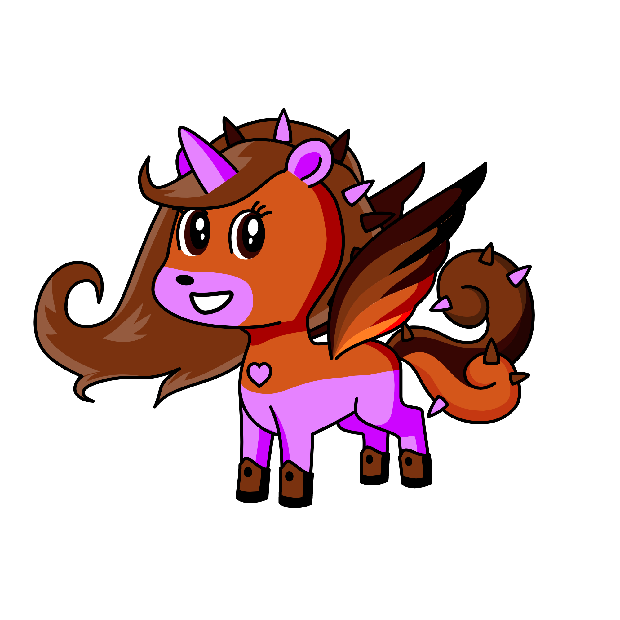 Chocolate-Cranberry, the unicorn