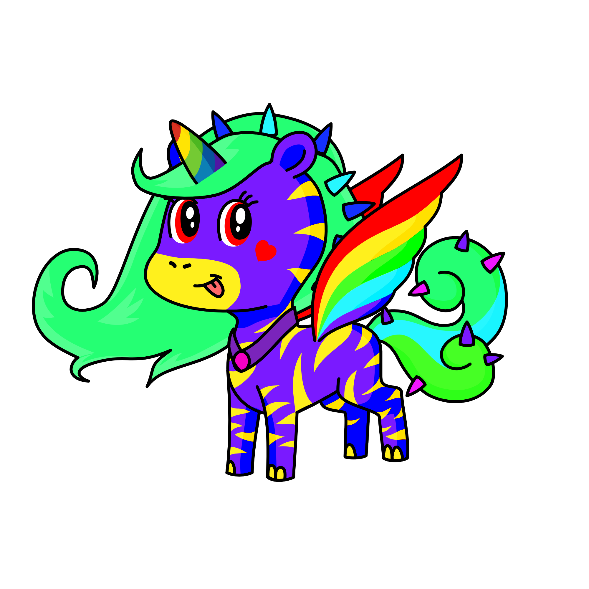 Too Much COLOR!!!!!, the unicorn