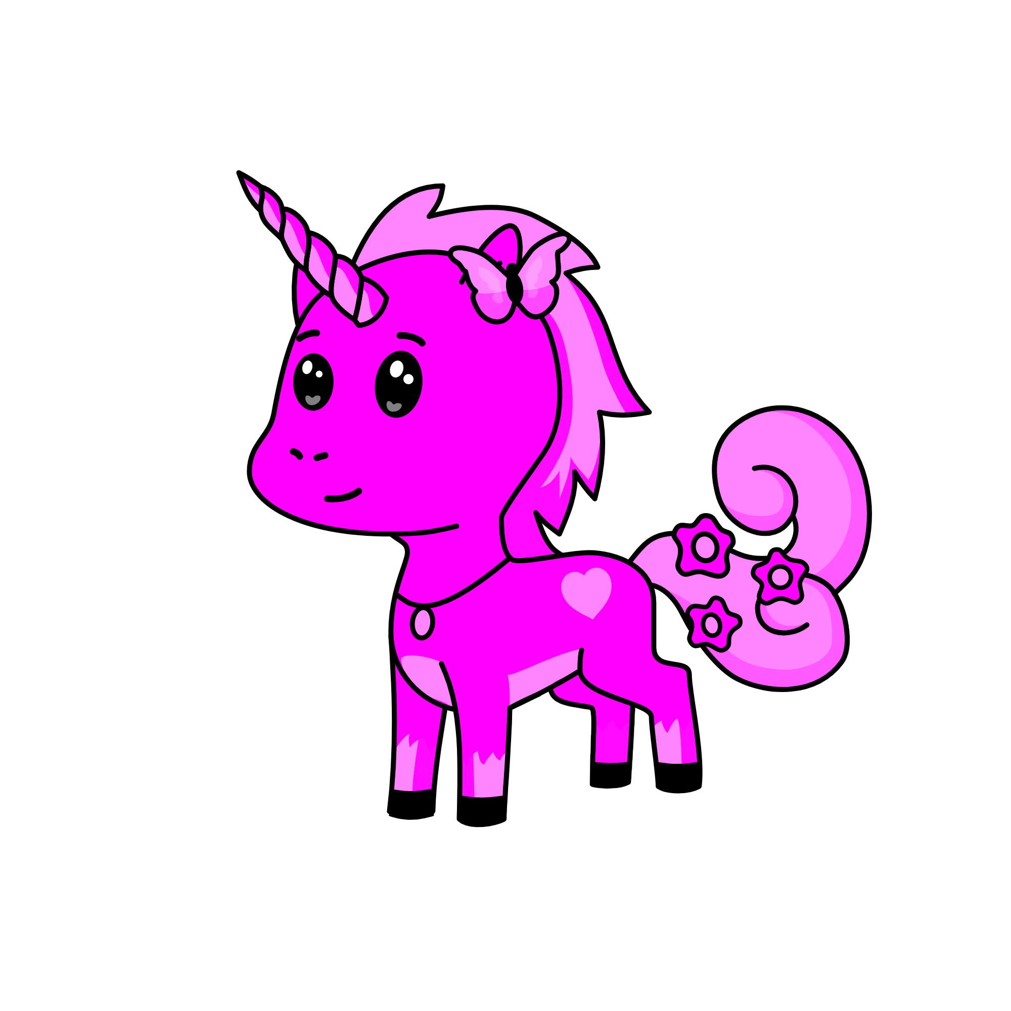 raspberry, the unicorn