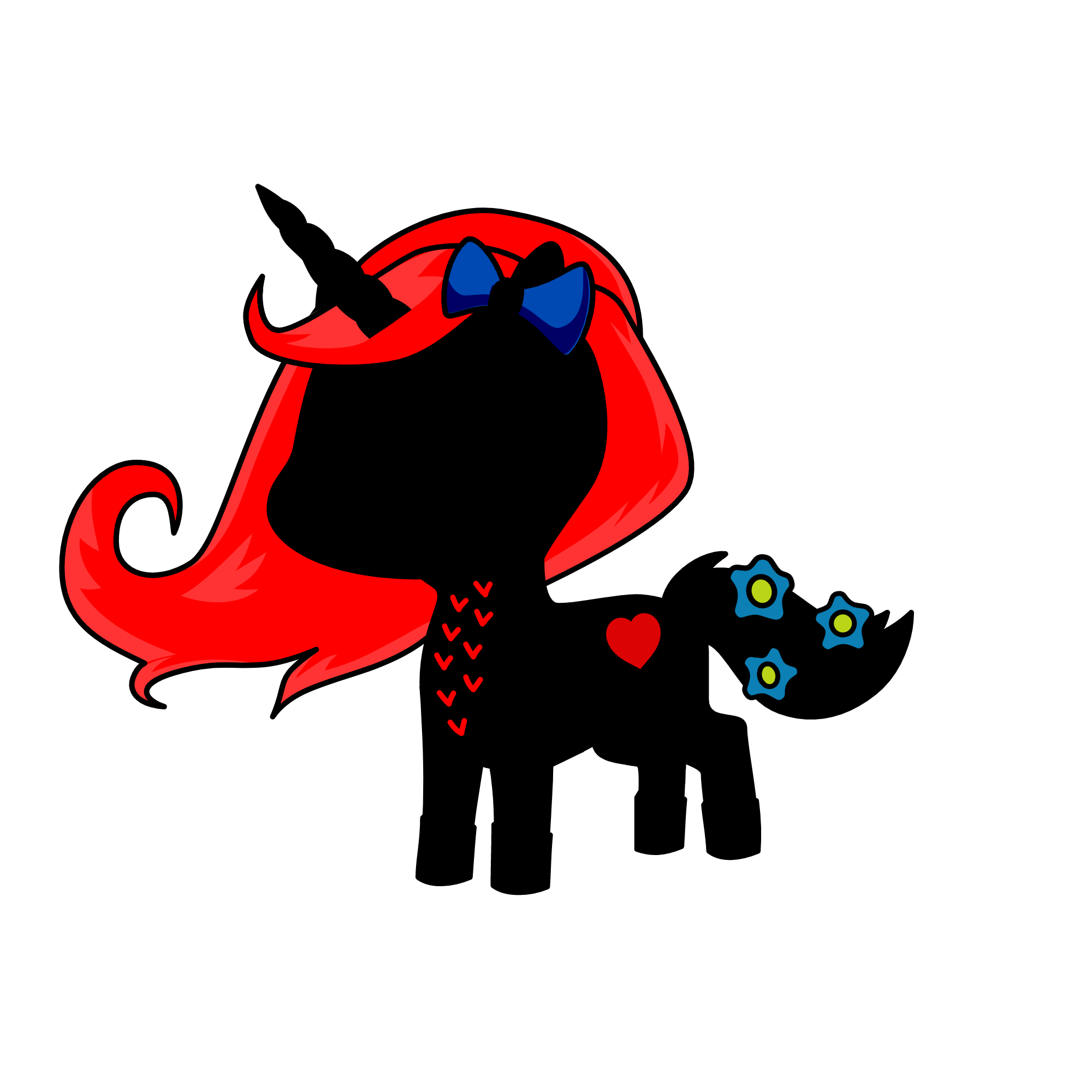 Darkie, the unicorn