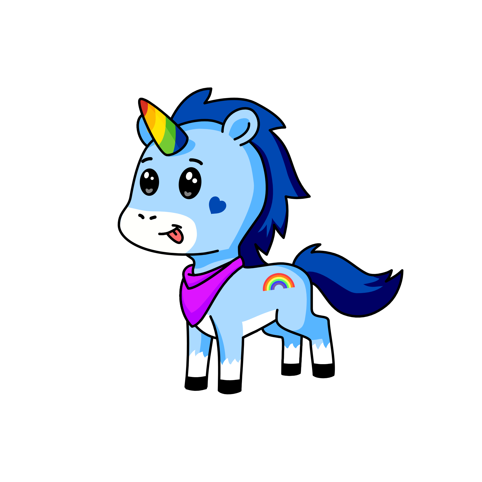 Bubbles, the unicorn