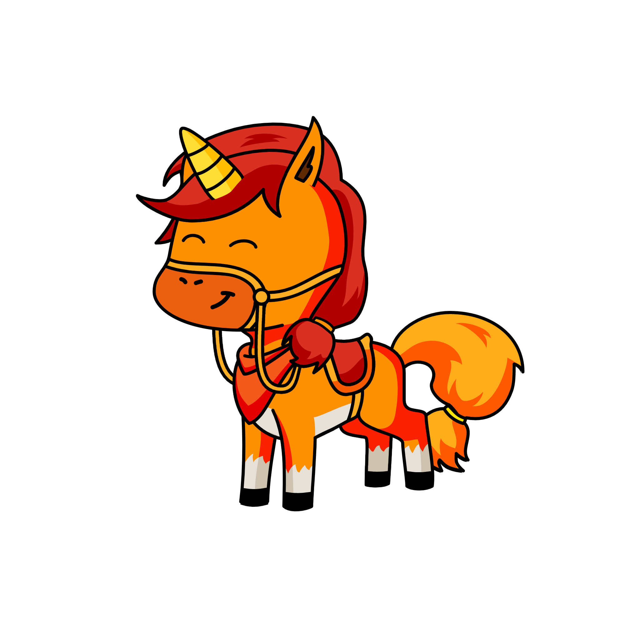 Red, the unicorn