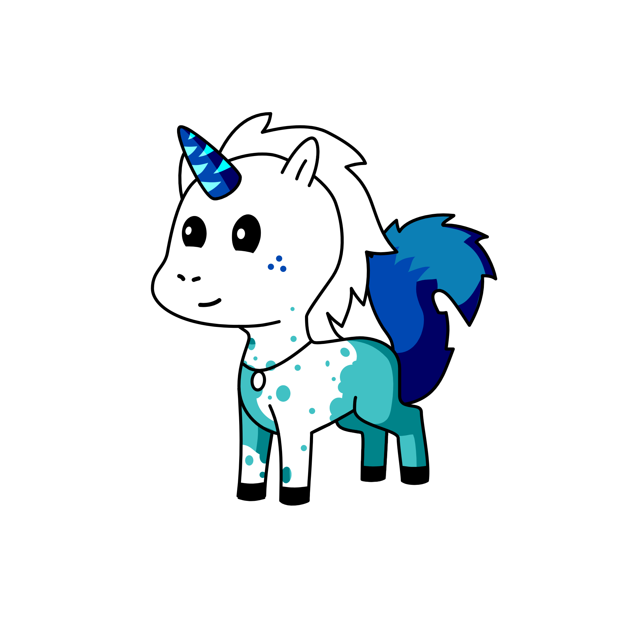 Snow, the unicorn