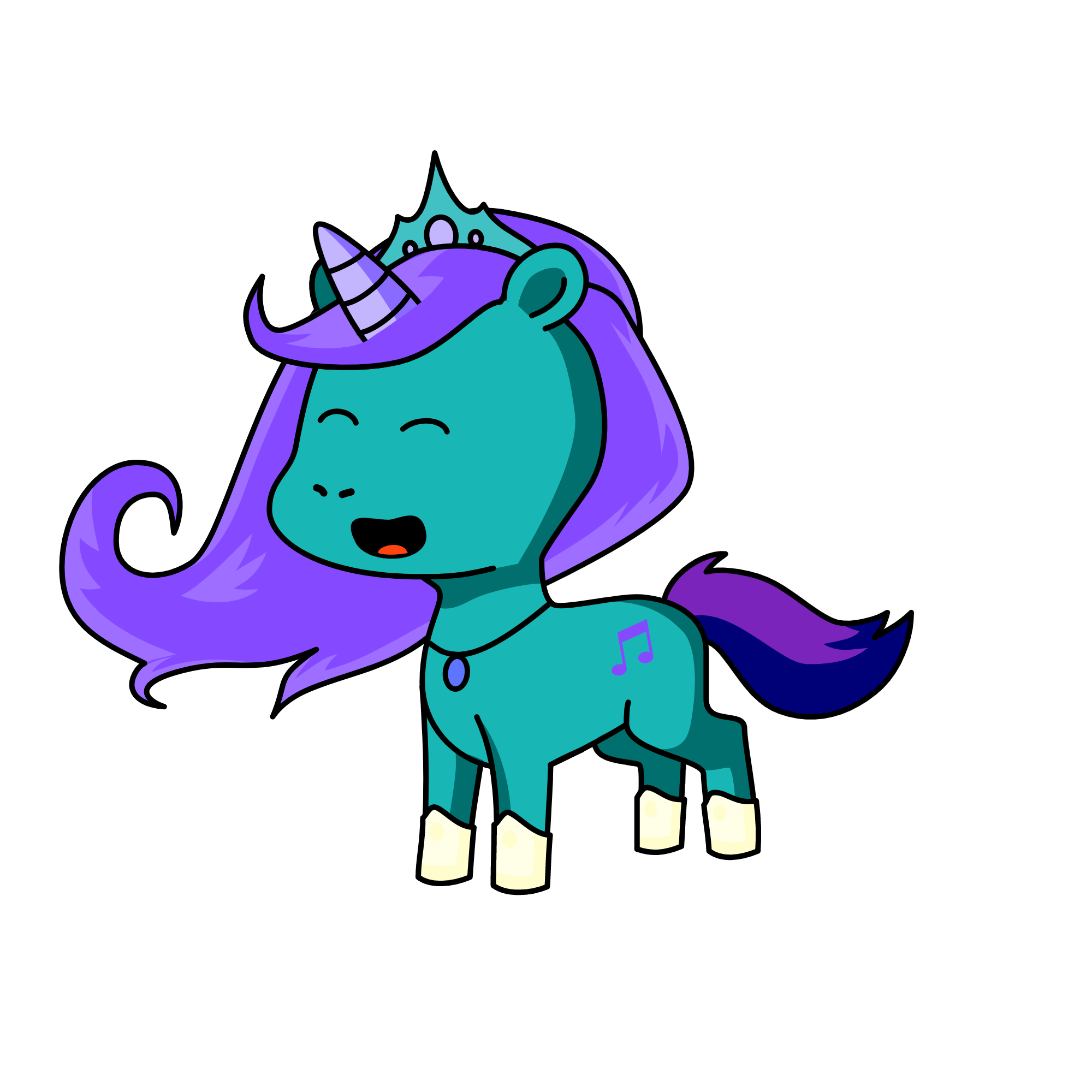 Snow Queen, the unicorn