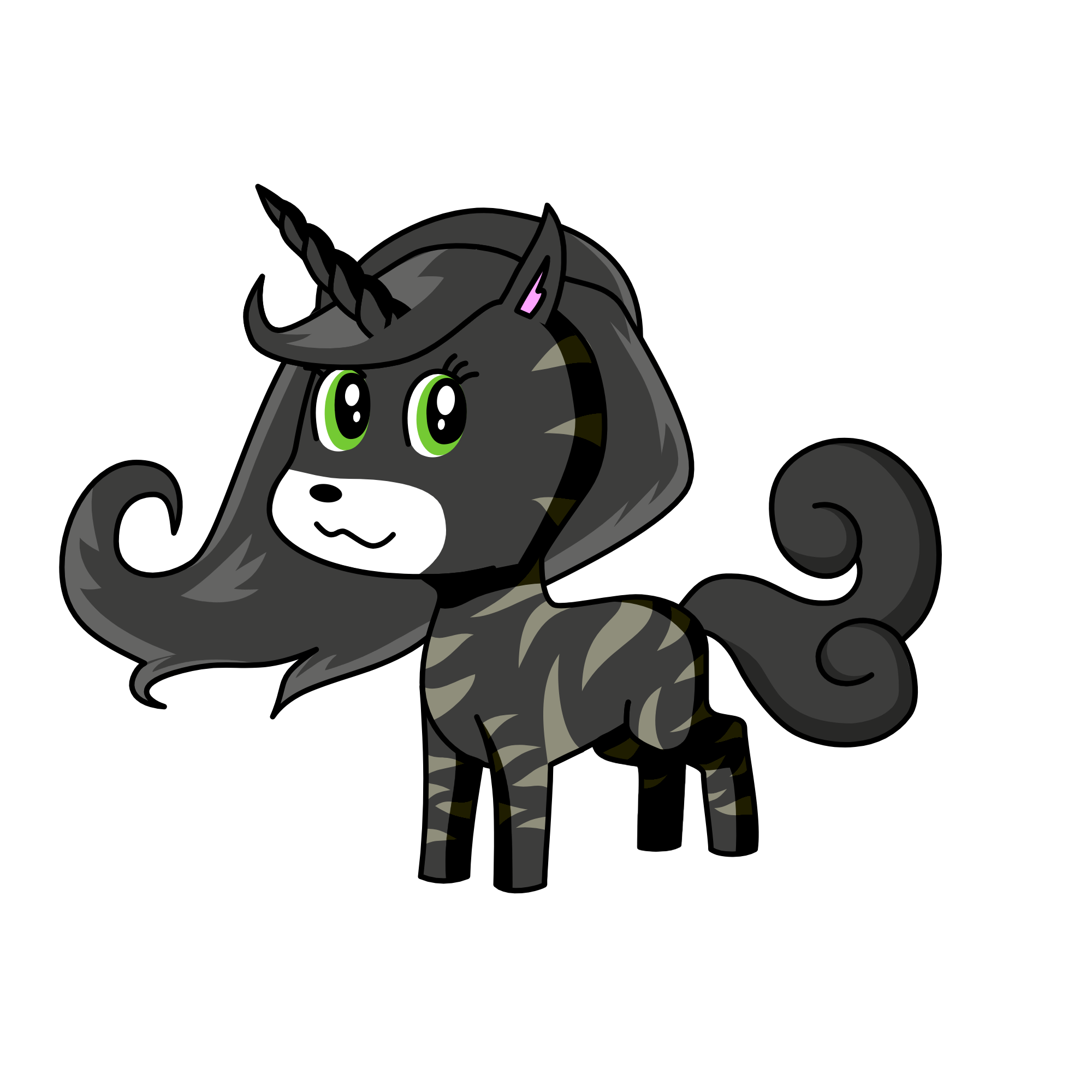 My caticorn Anna, nicknames nana, and banana, the unicorn