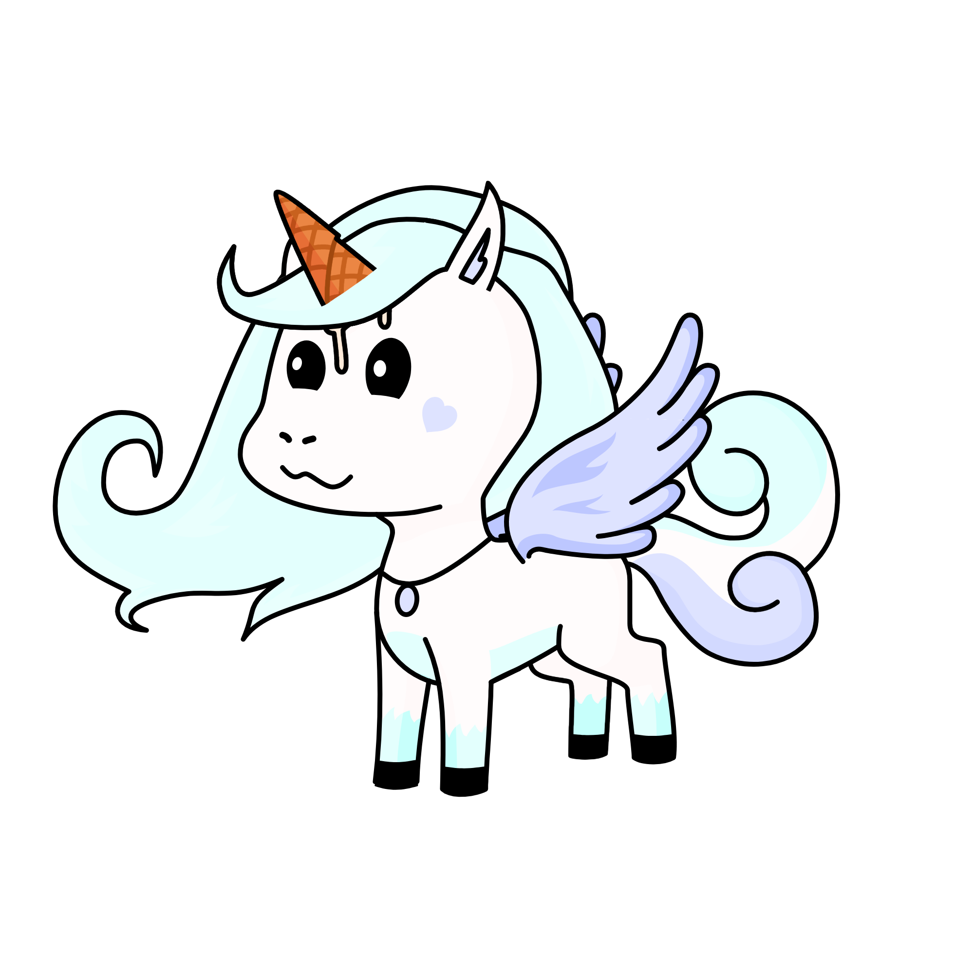 Winter, the unicorn
