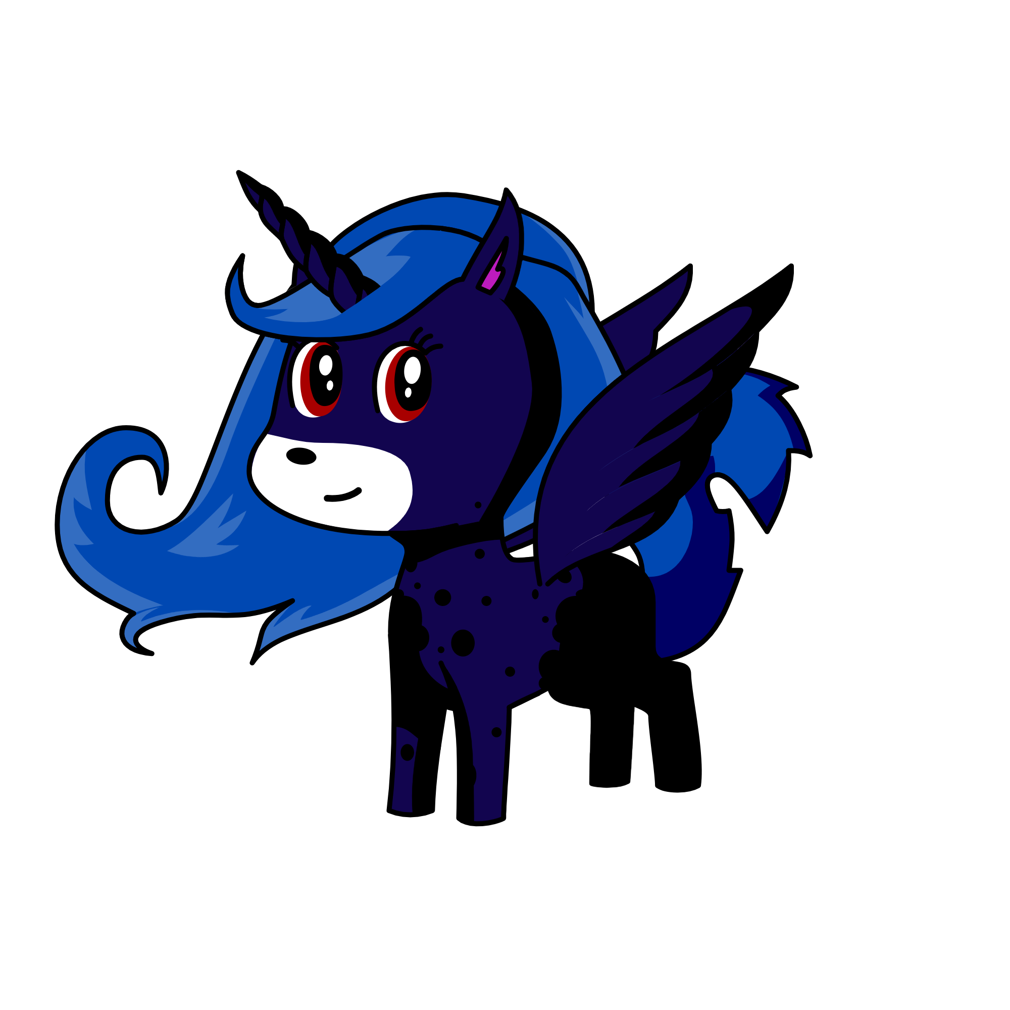 Moonlight, the unicorn