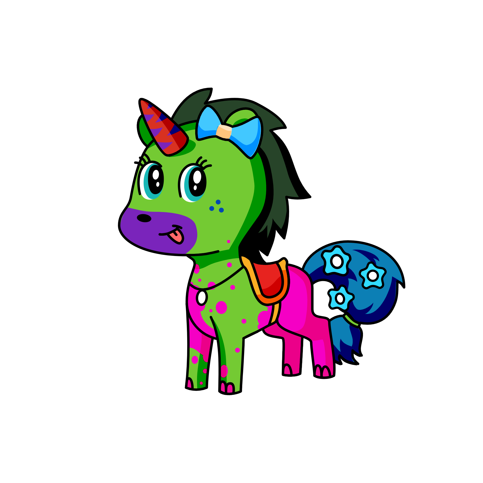 GREENY, the unicorn