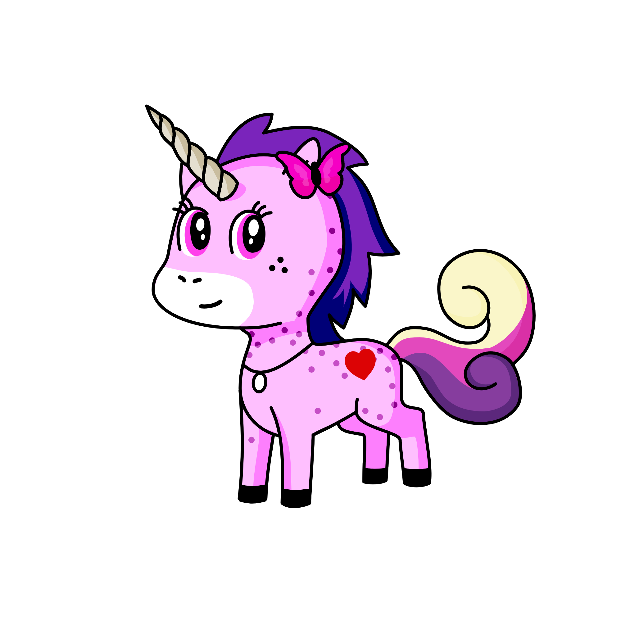 Purpledust, the unicorn