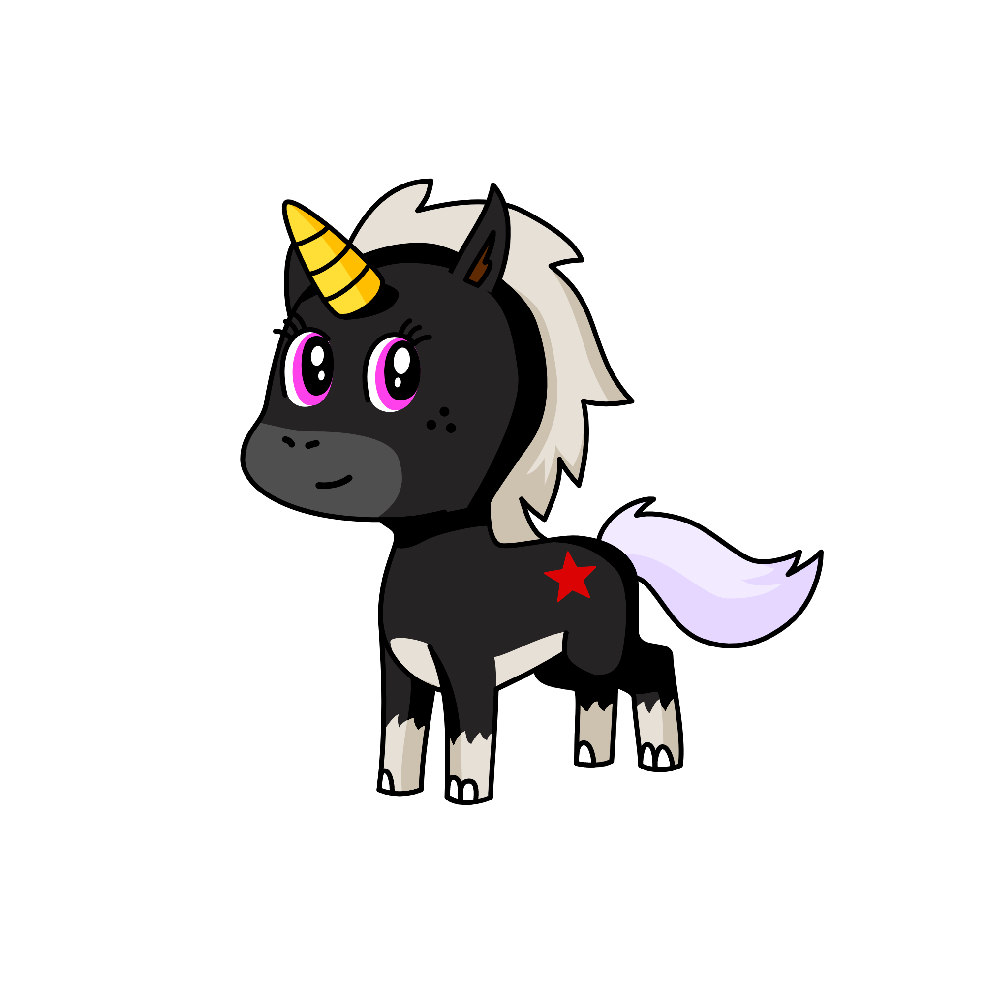 Miss Moon, the unicorn