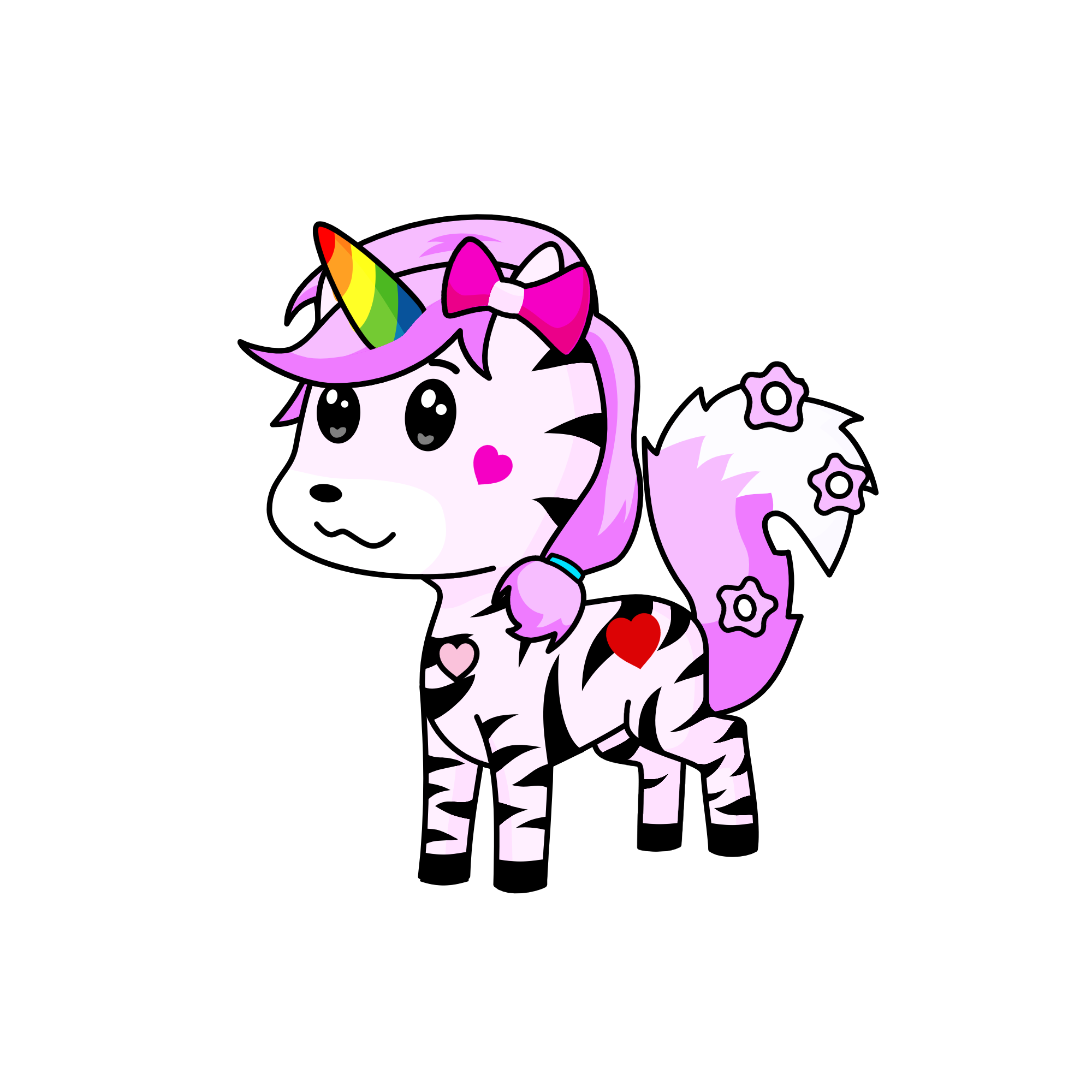 Colour, the unicorn