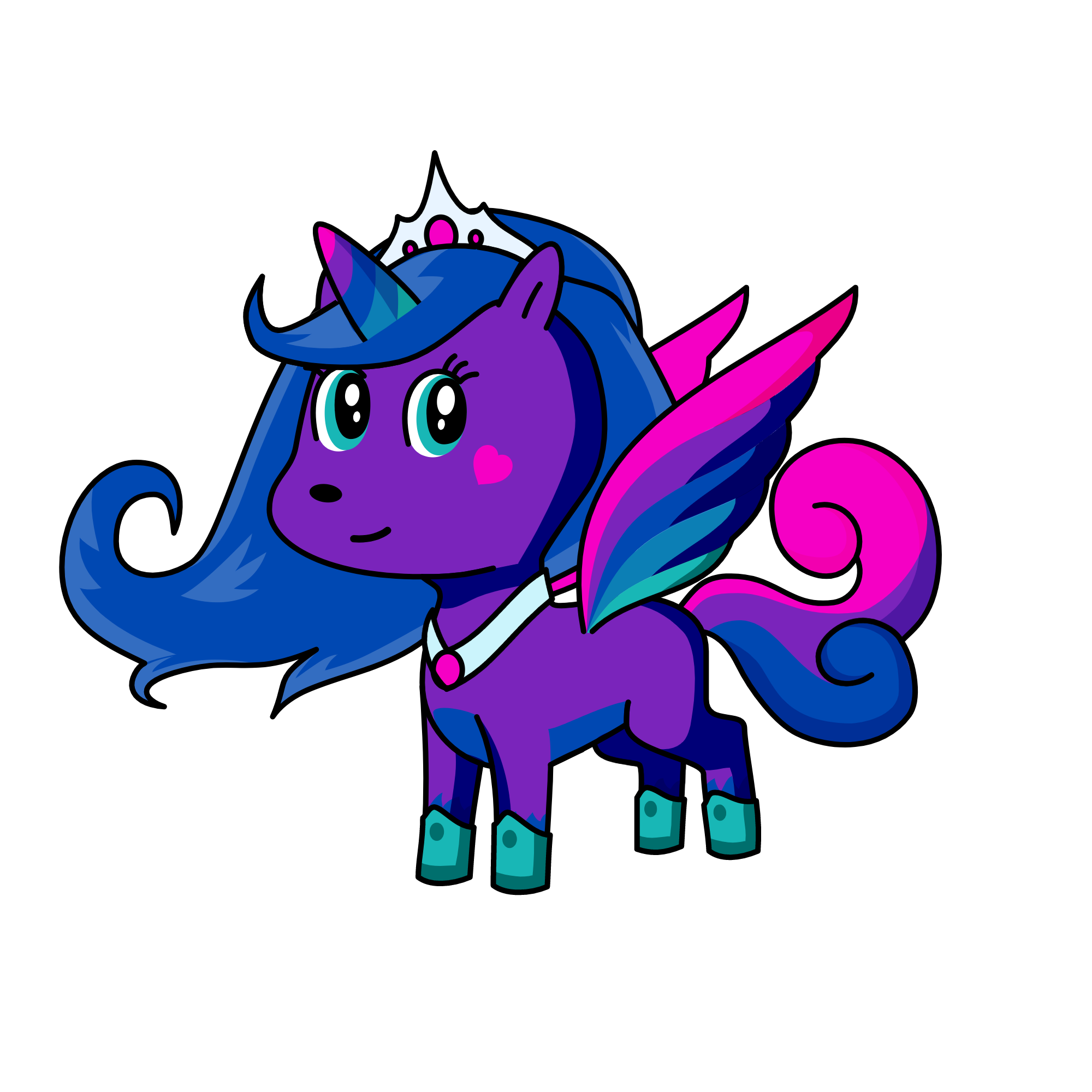 Cool Colors, the unicorn
