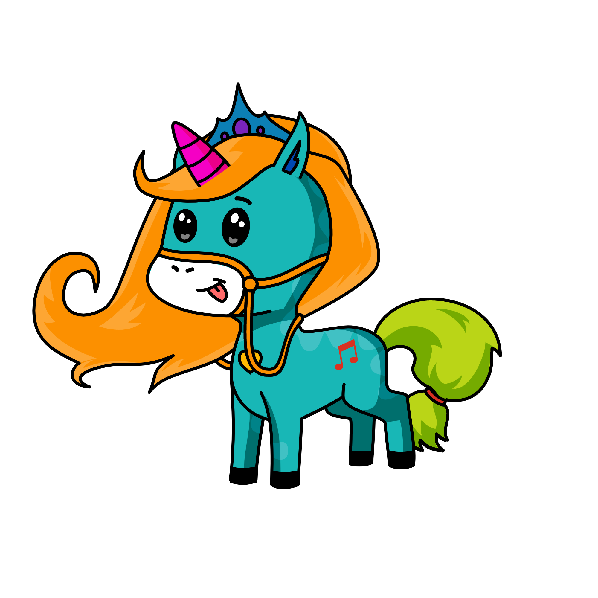 yucky cool colors, the unicorn