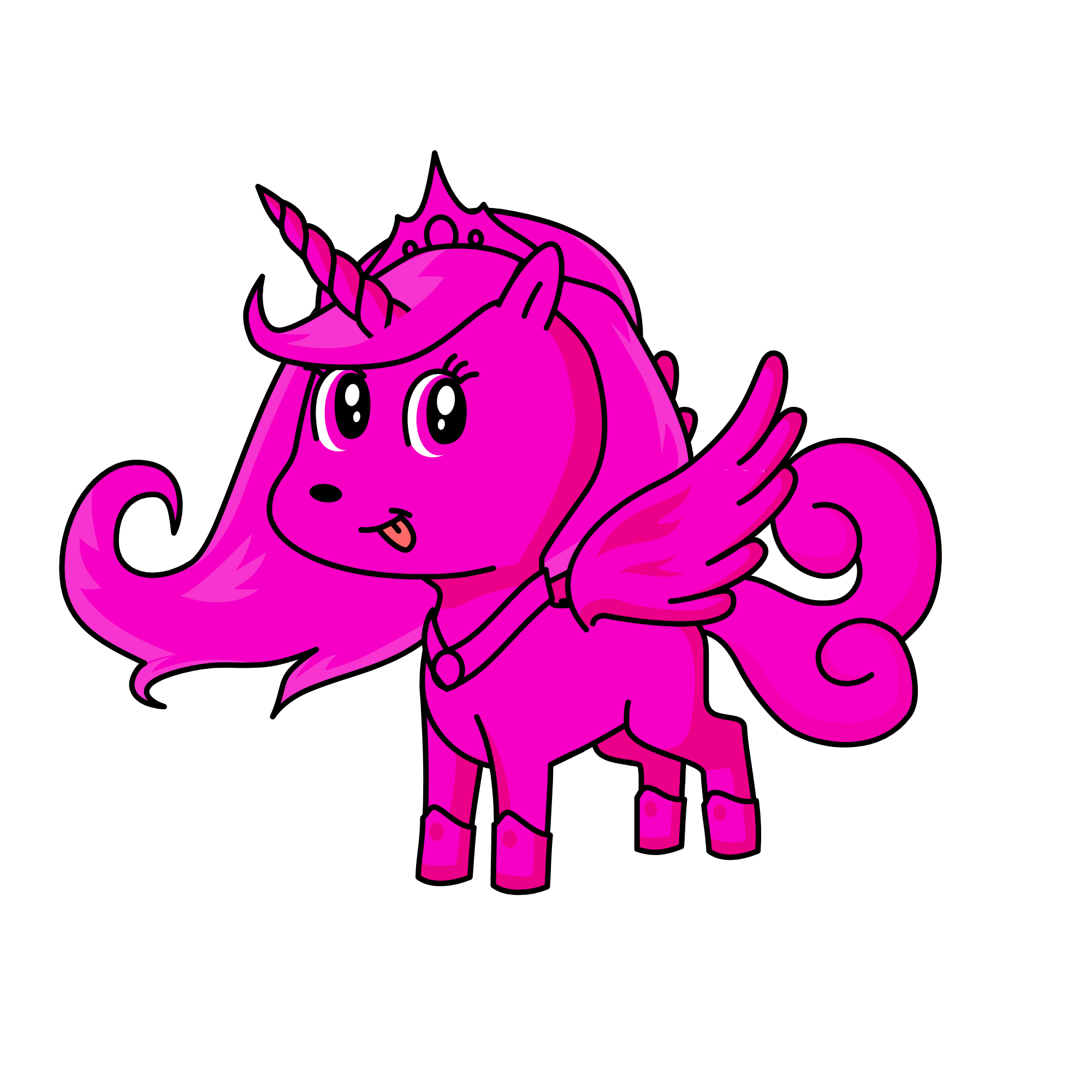 Pink, the unicorn