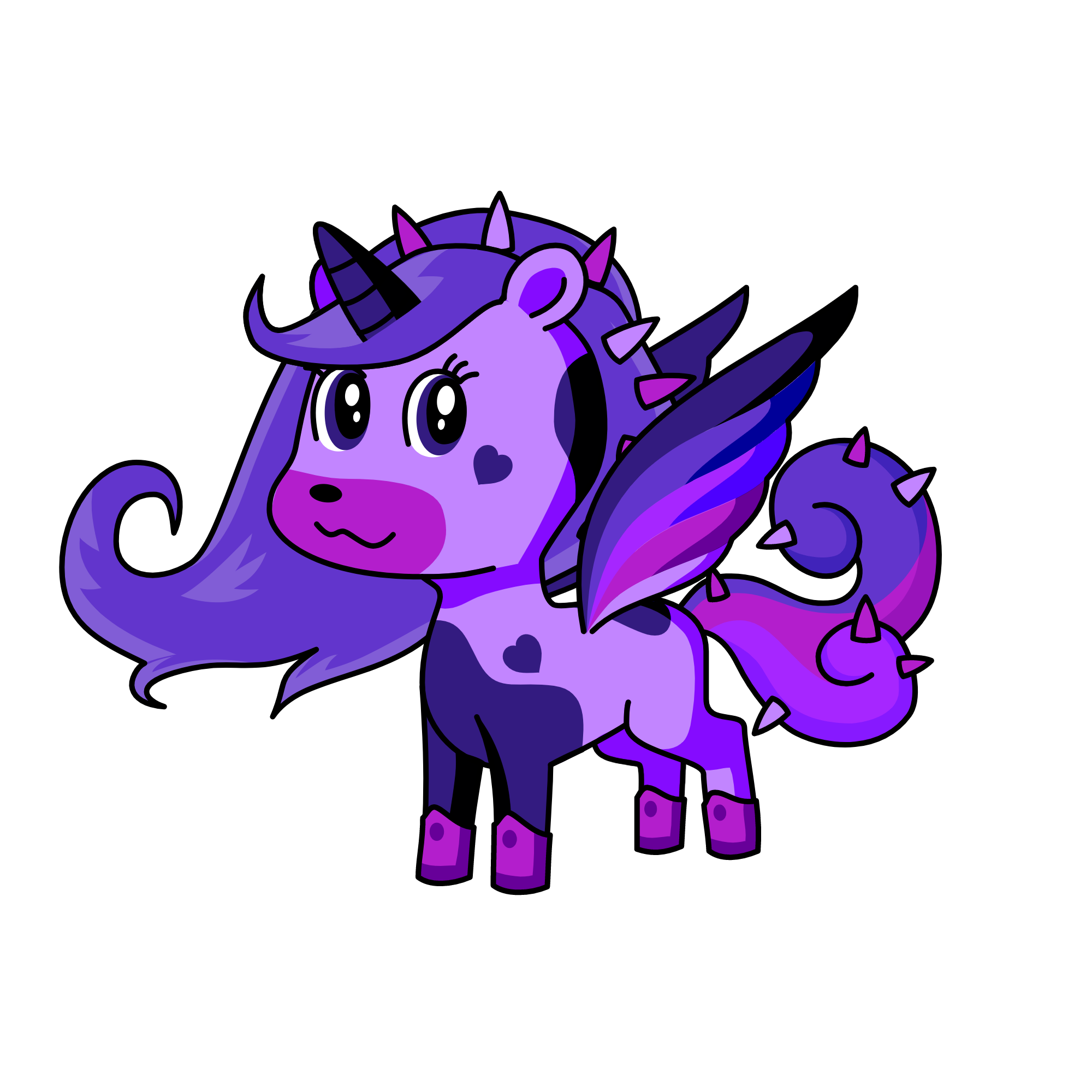 Ameythist Purple Shine, the unicorn