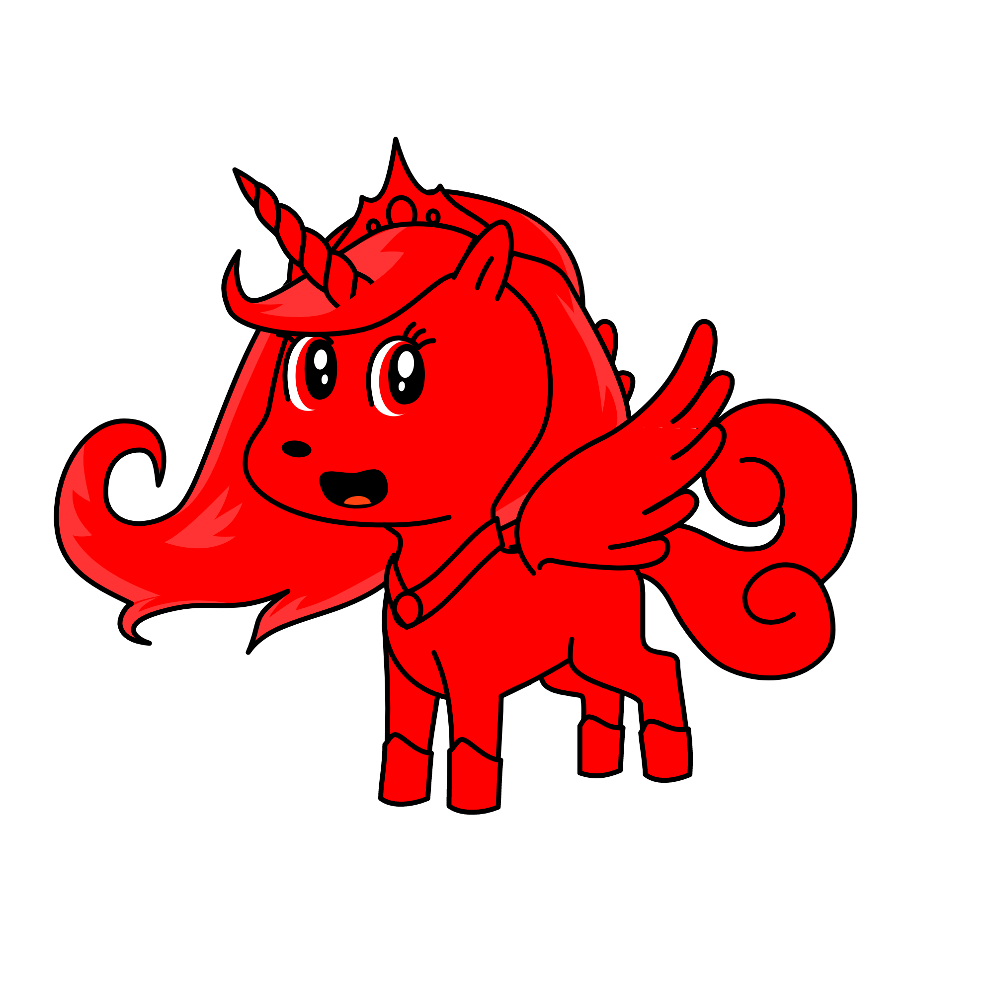 Red, the unicorn