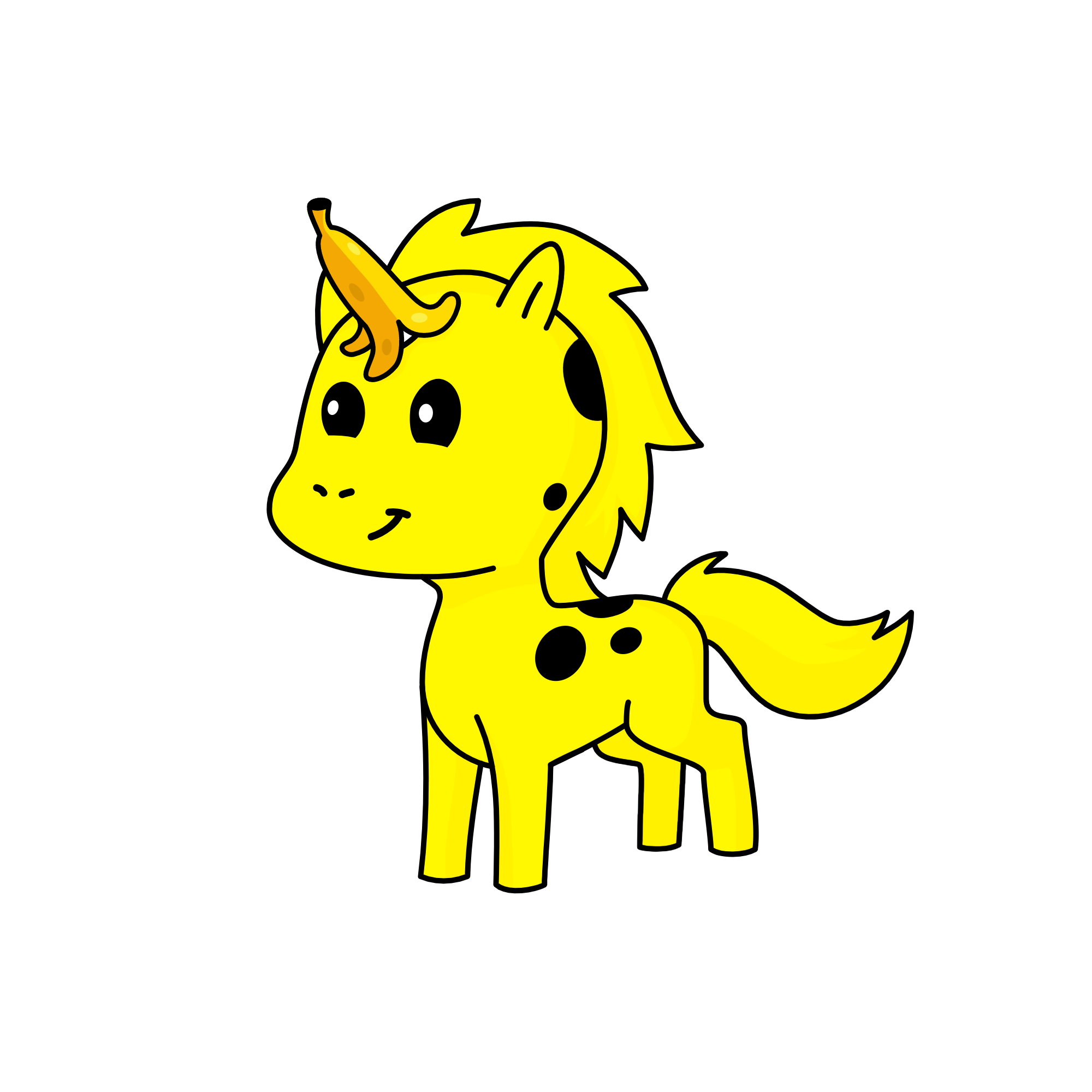 Neon B, the unicorn