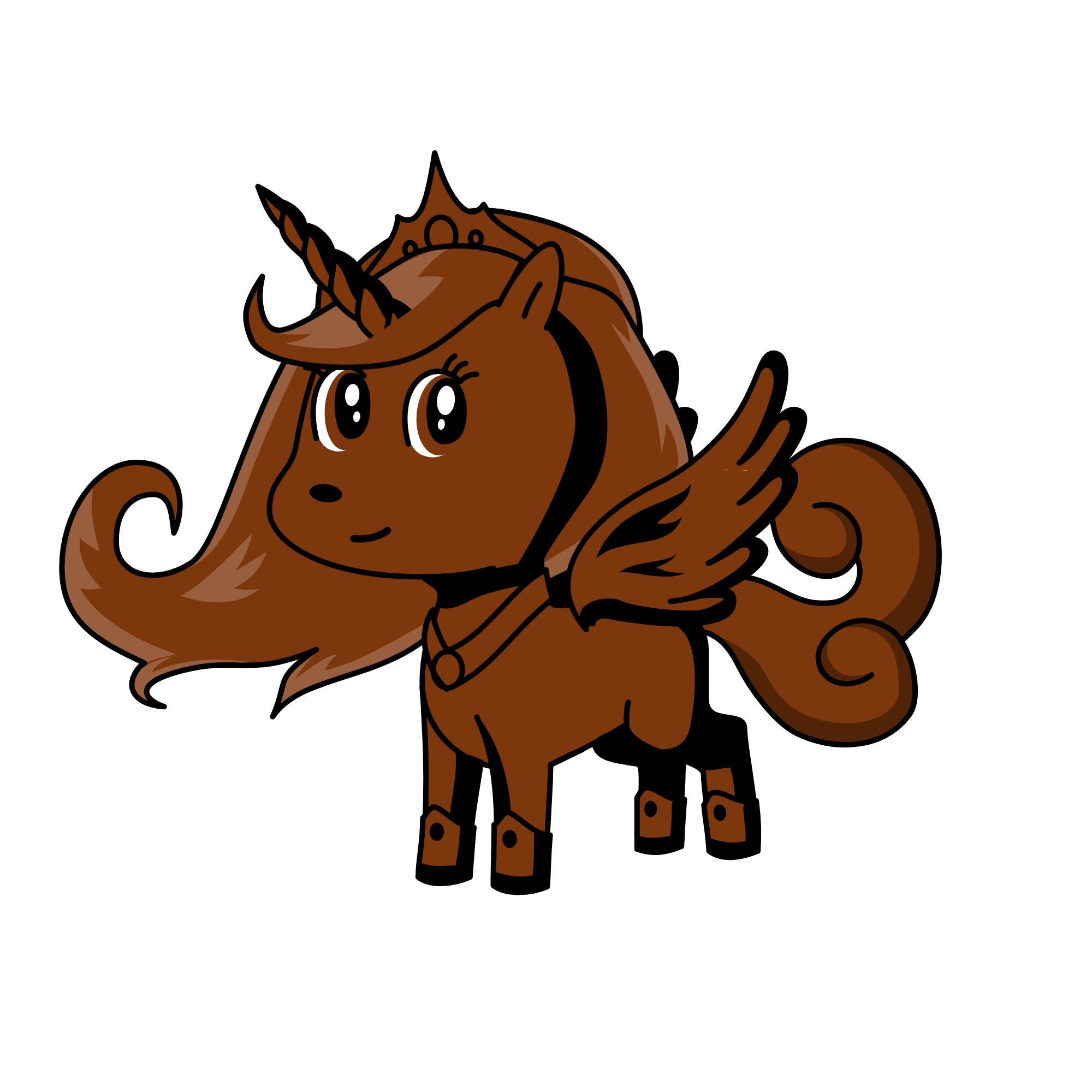 Brown, the unicorn