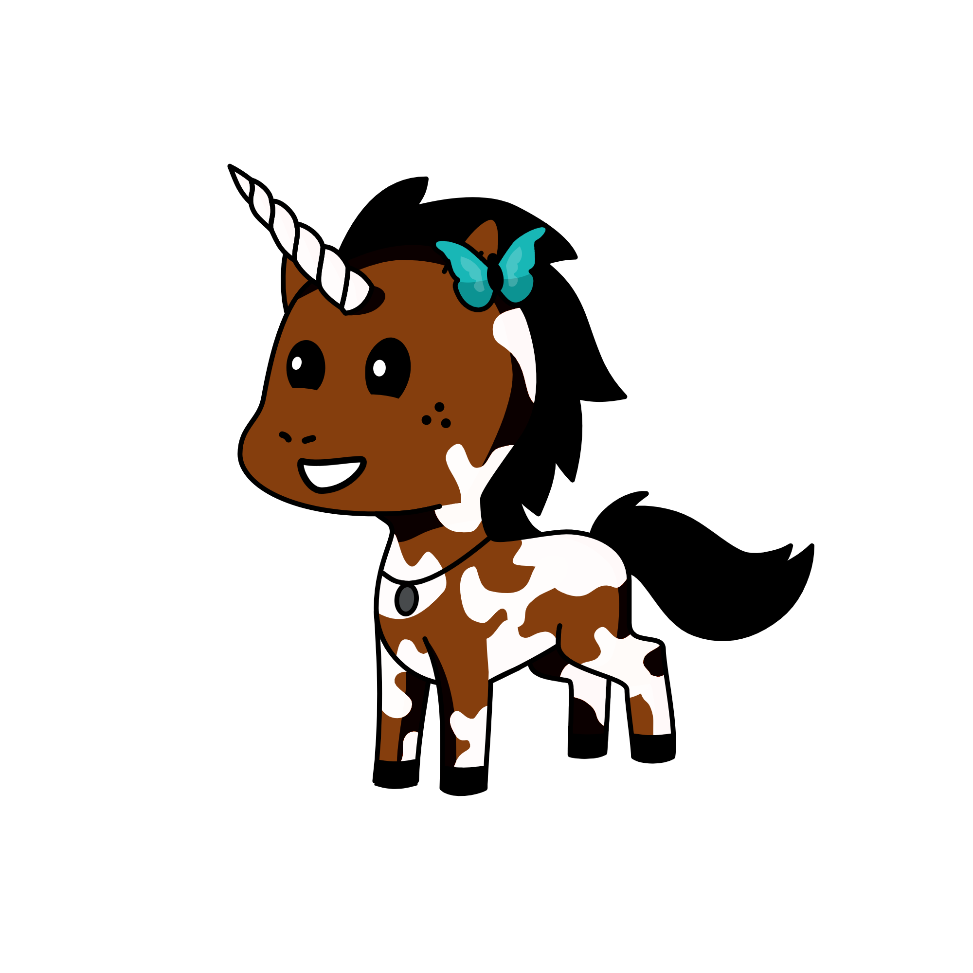 Cinnamon bun, the unicorn