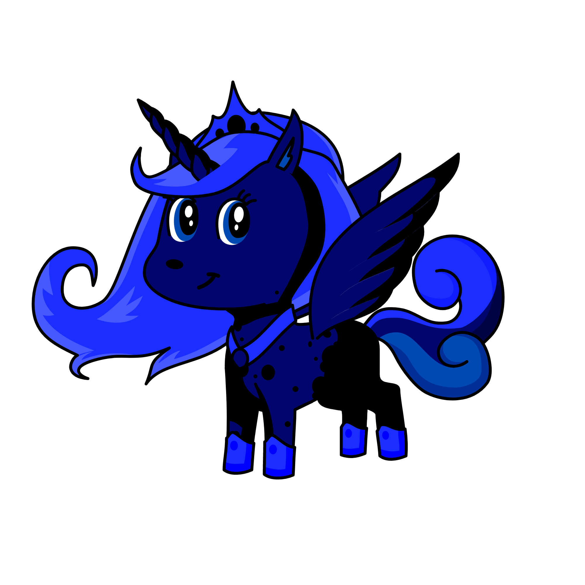 princess Luna, the unicorn