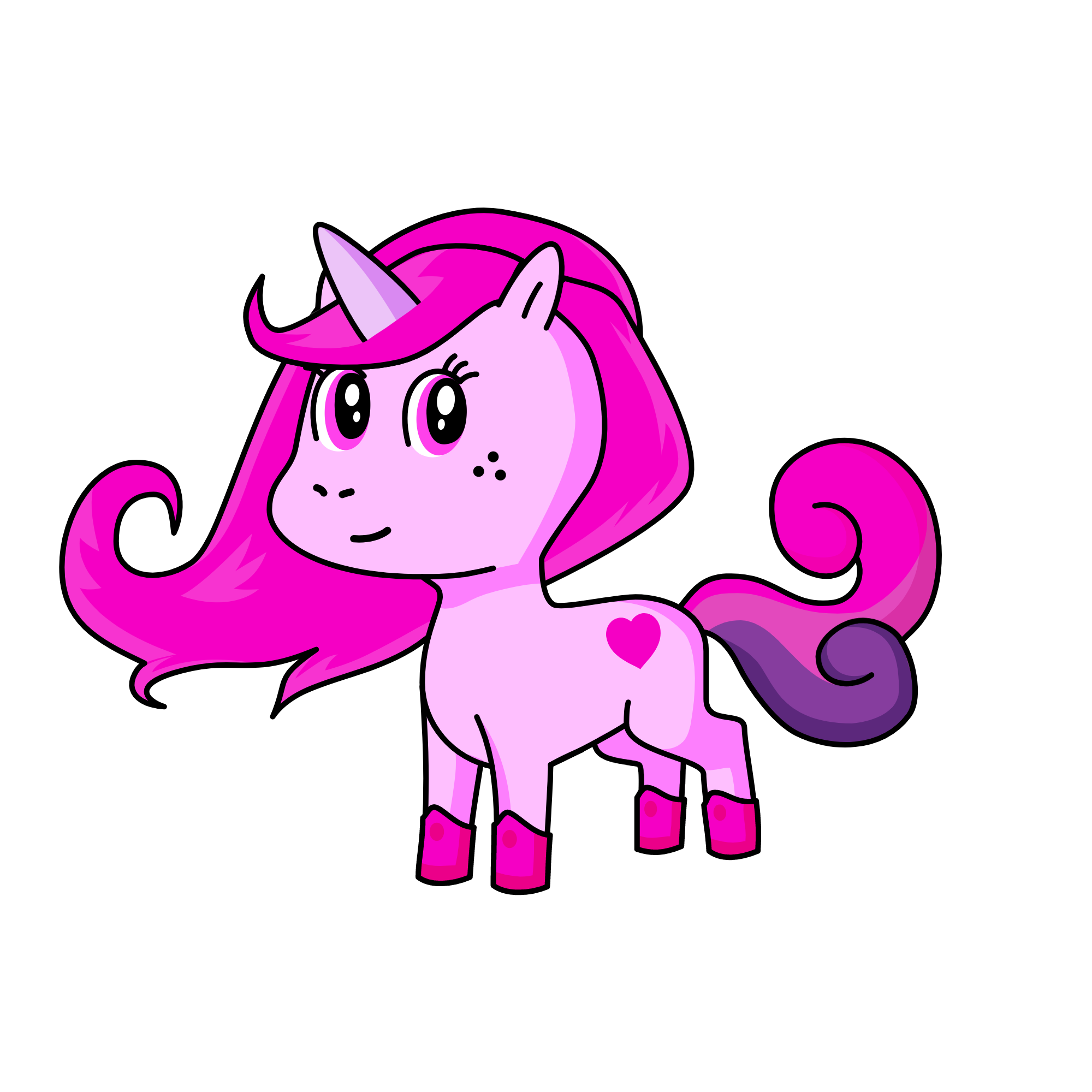 Pink, the unicorn
