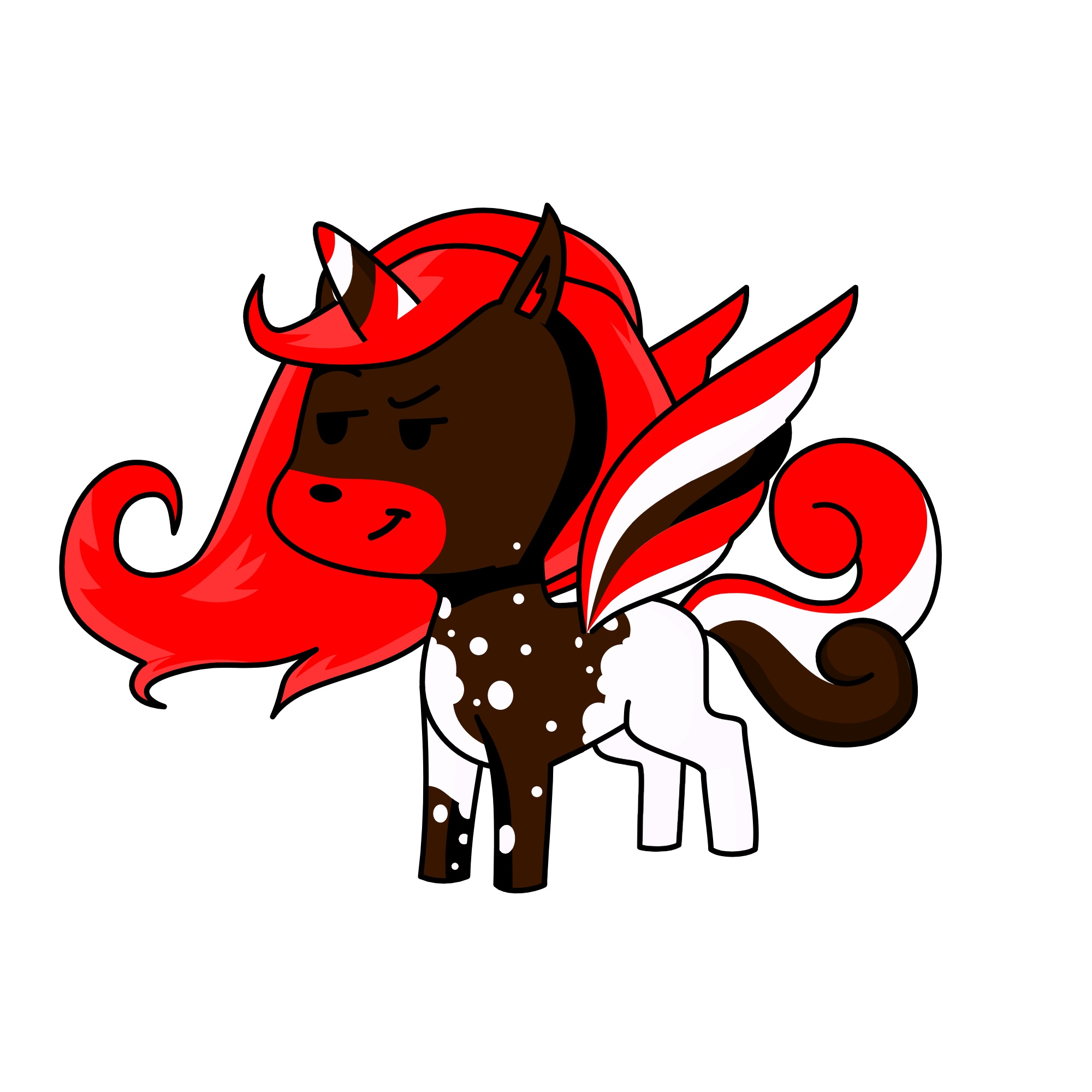 Coke candy, the unicorn