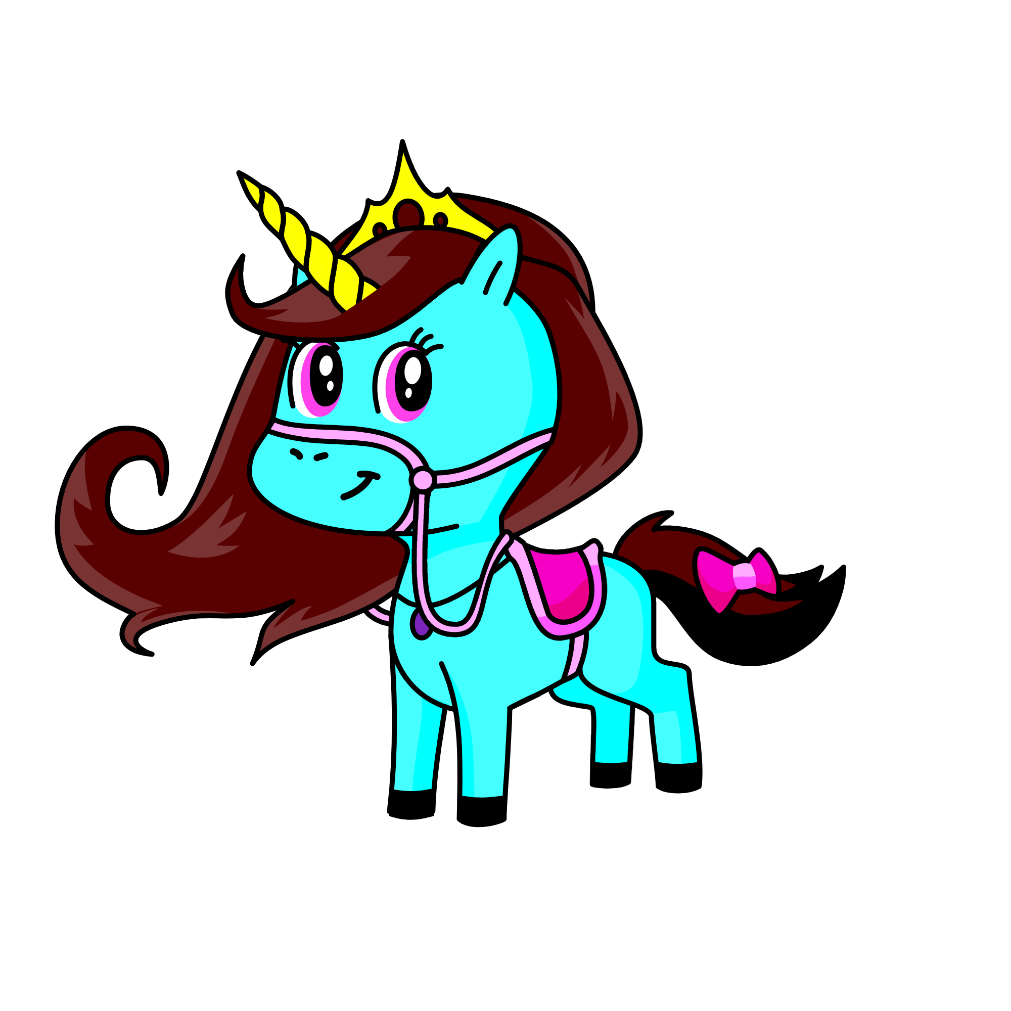 Rainbow, the unicorn