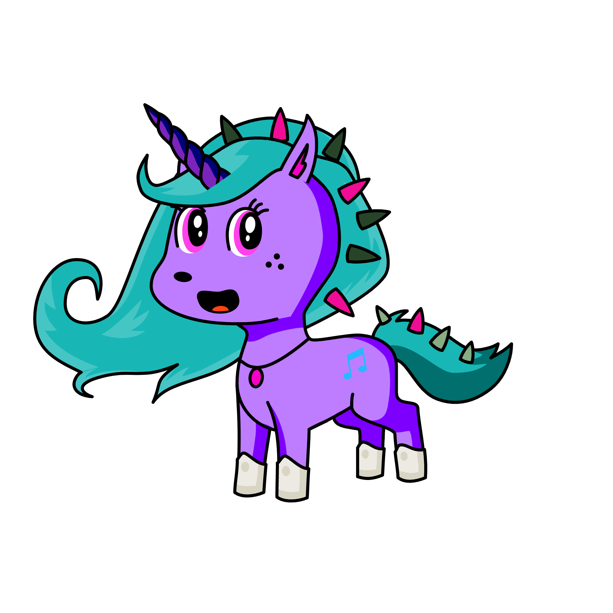 Midnight, the unicorn