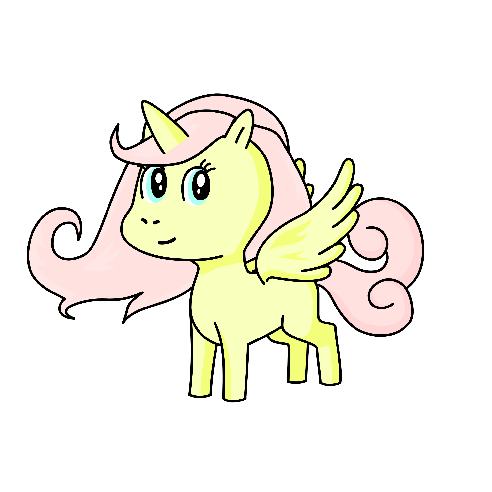 Fluttershy, the unicorn