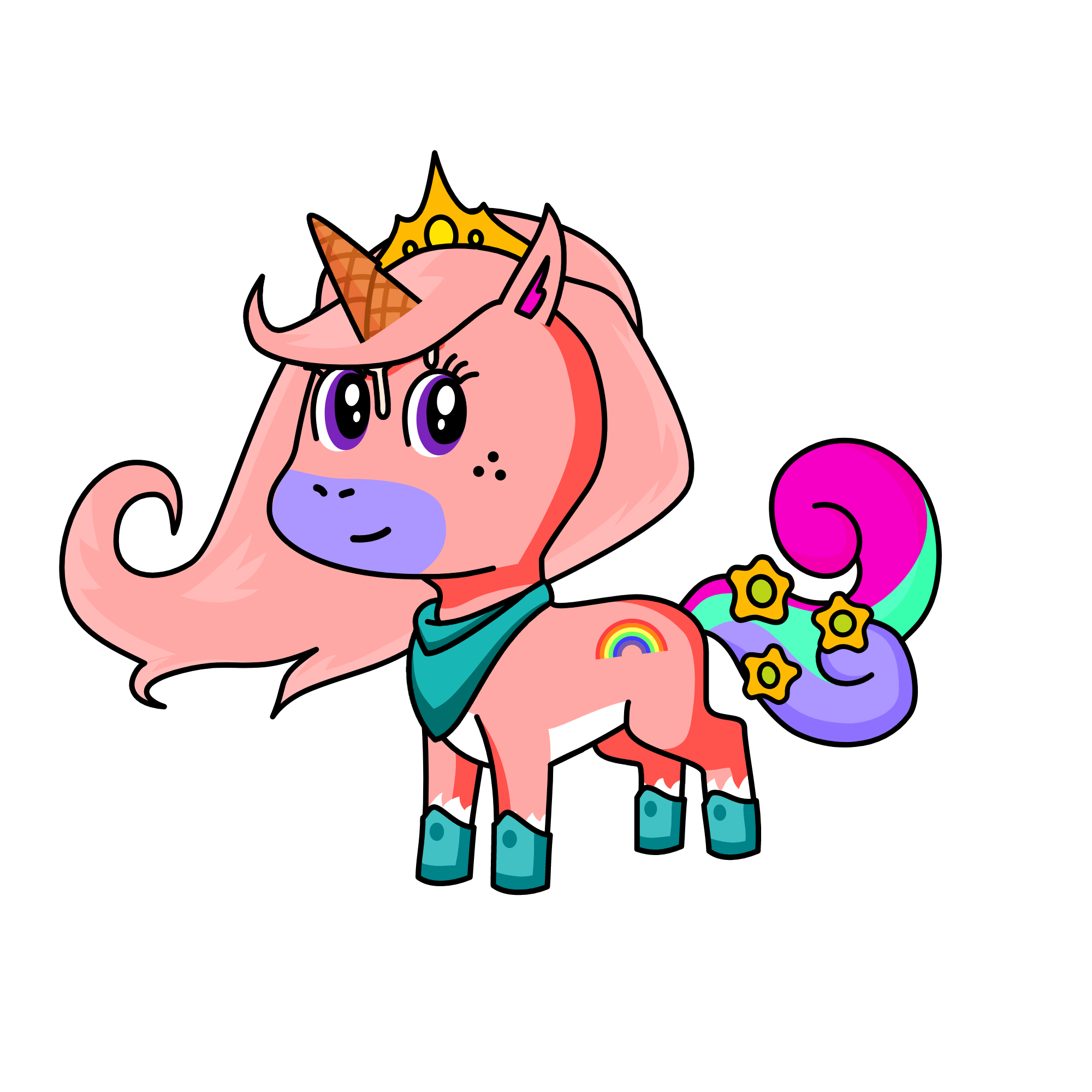 Pinky, the unicorn
