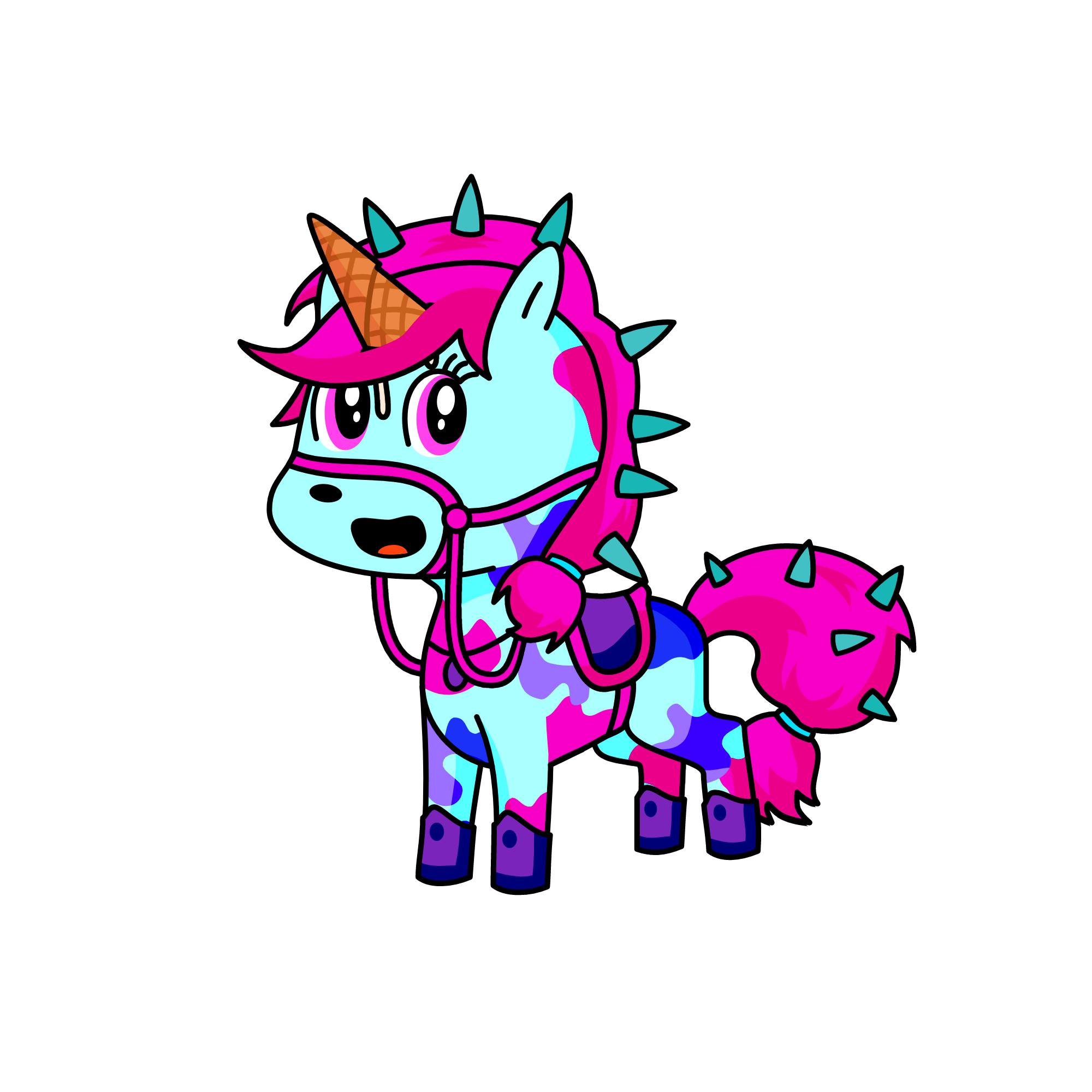 Queen cupcake, the unicorn