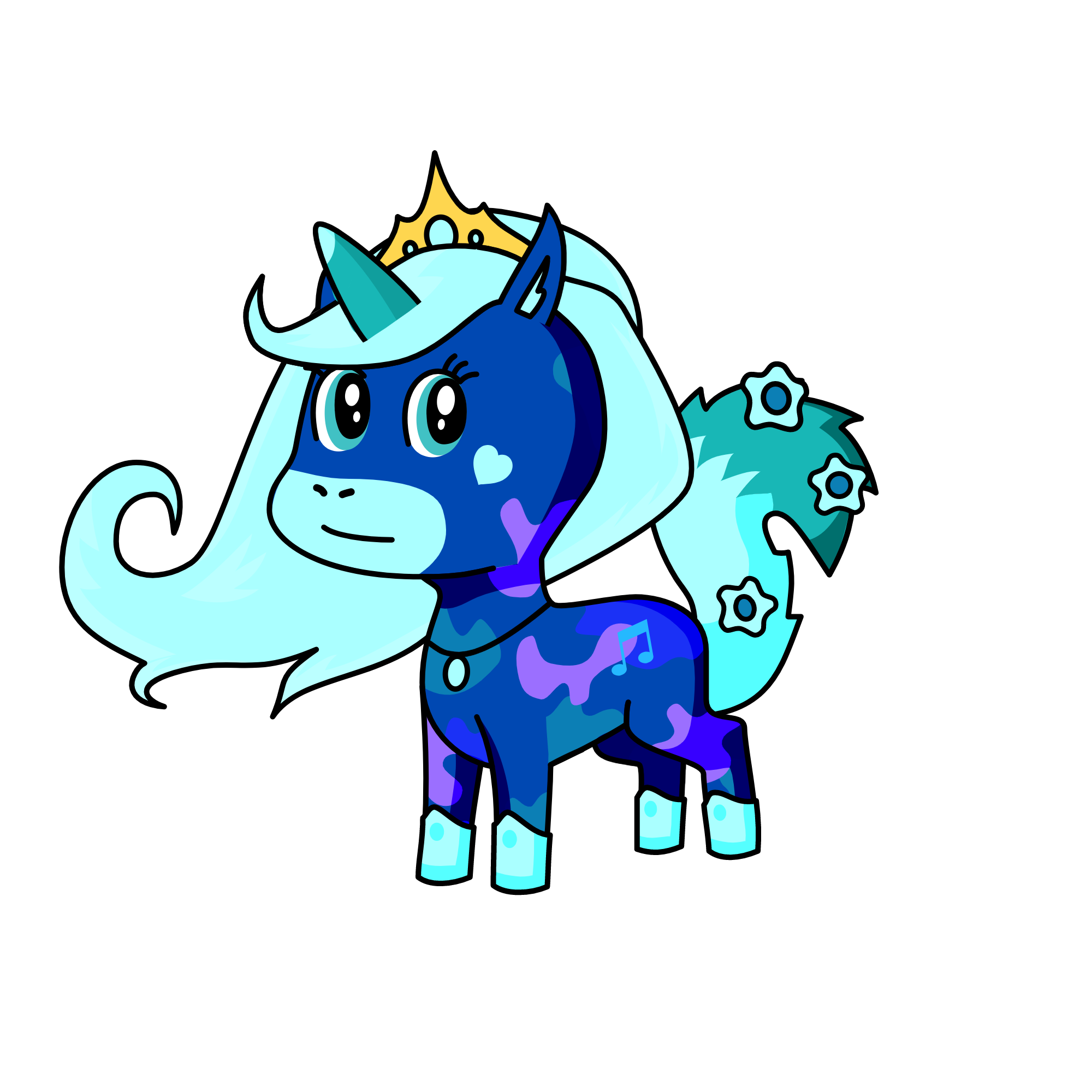Moonlight, the unicorn