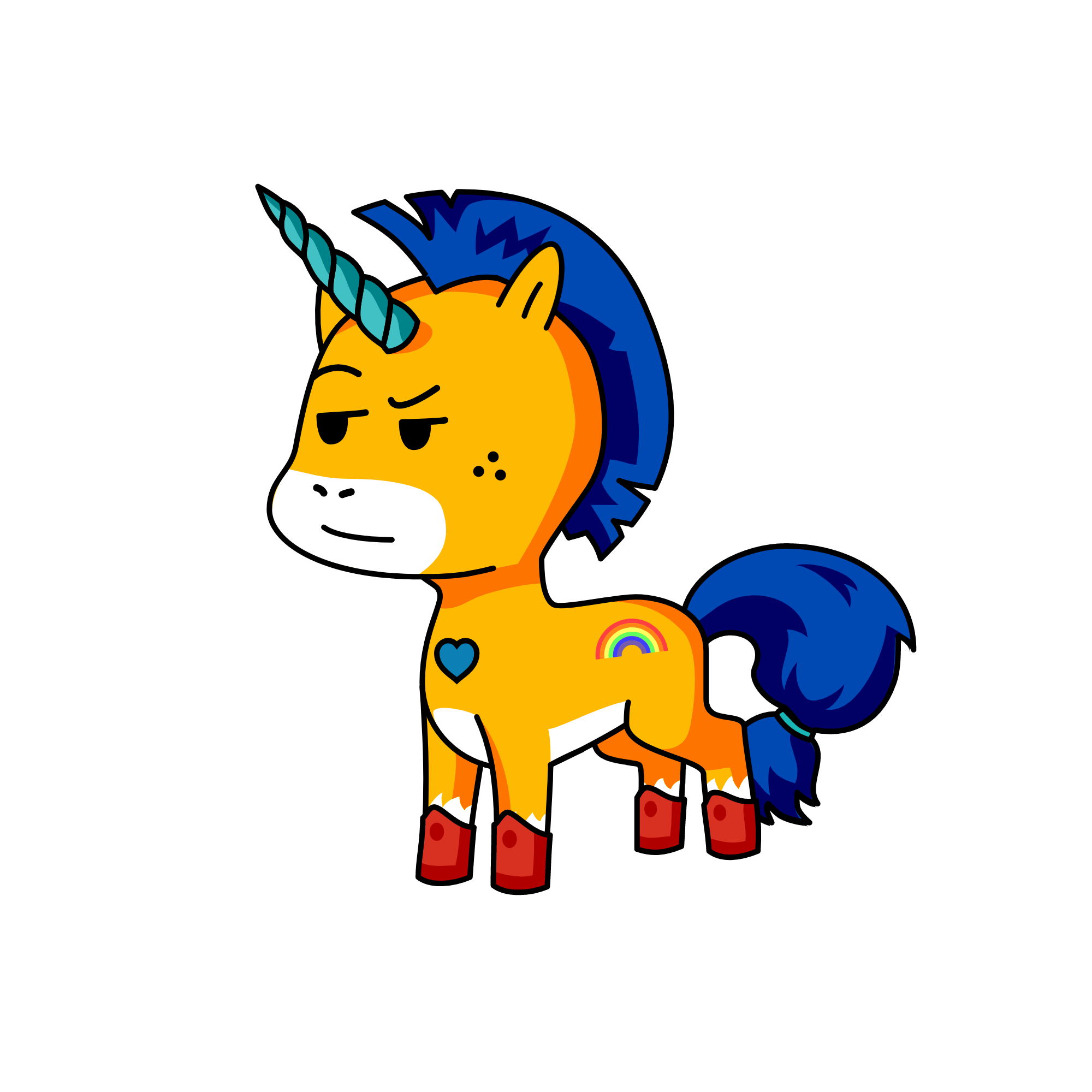 bluie, the unicorn