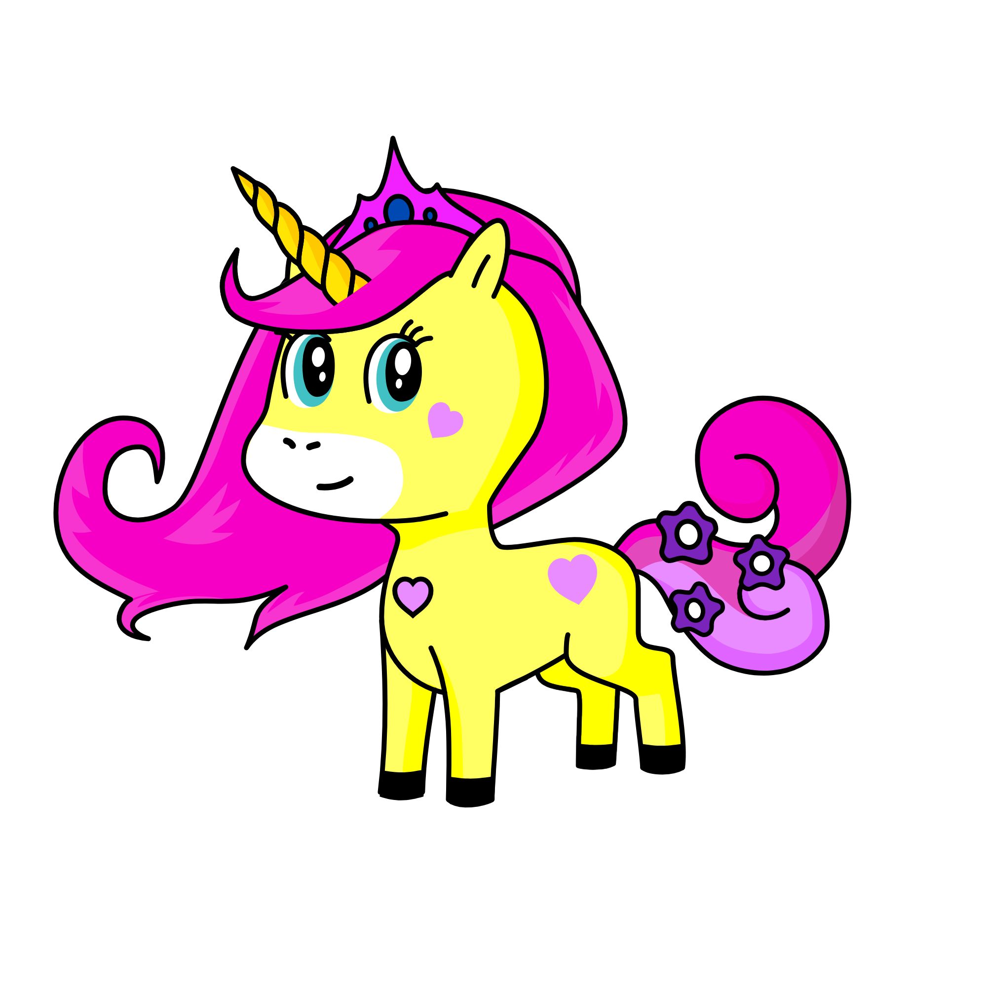heart cupid, the unicorn