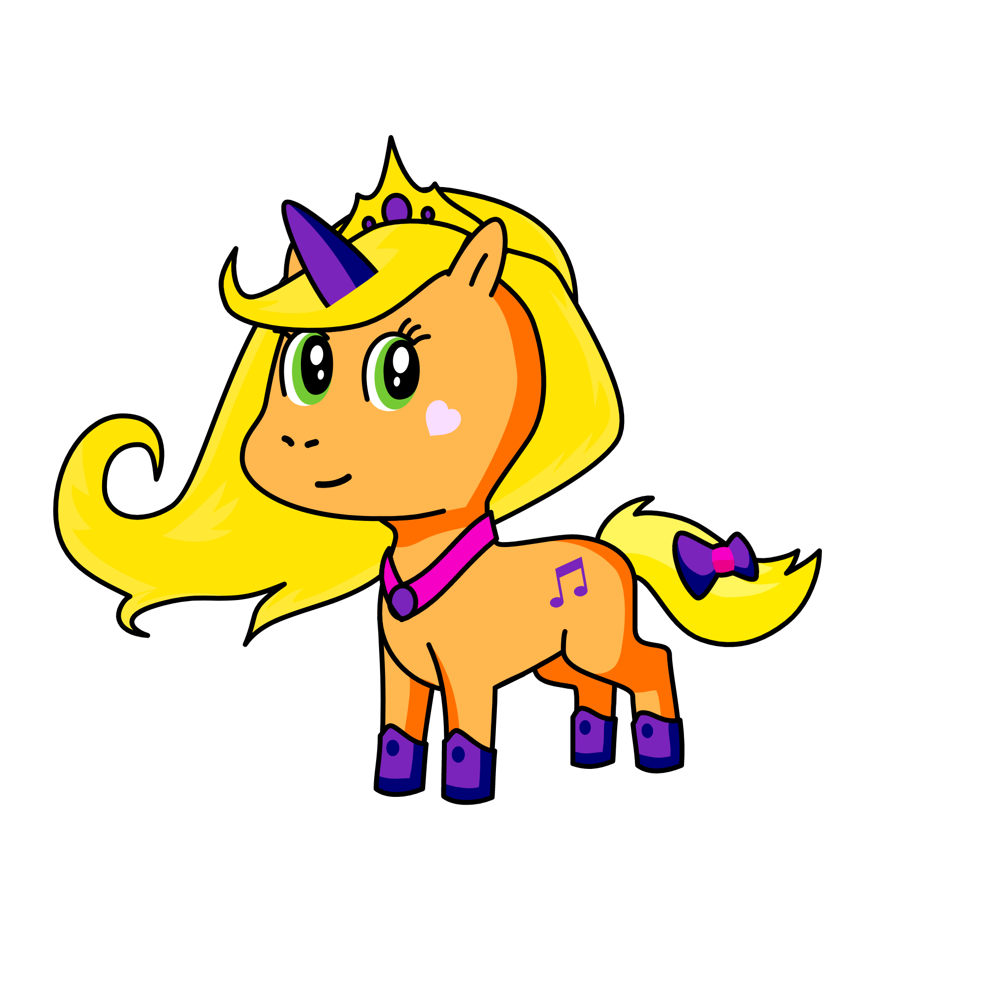 princess rapunzel., the unicorn