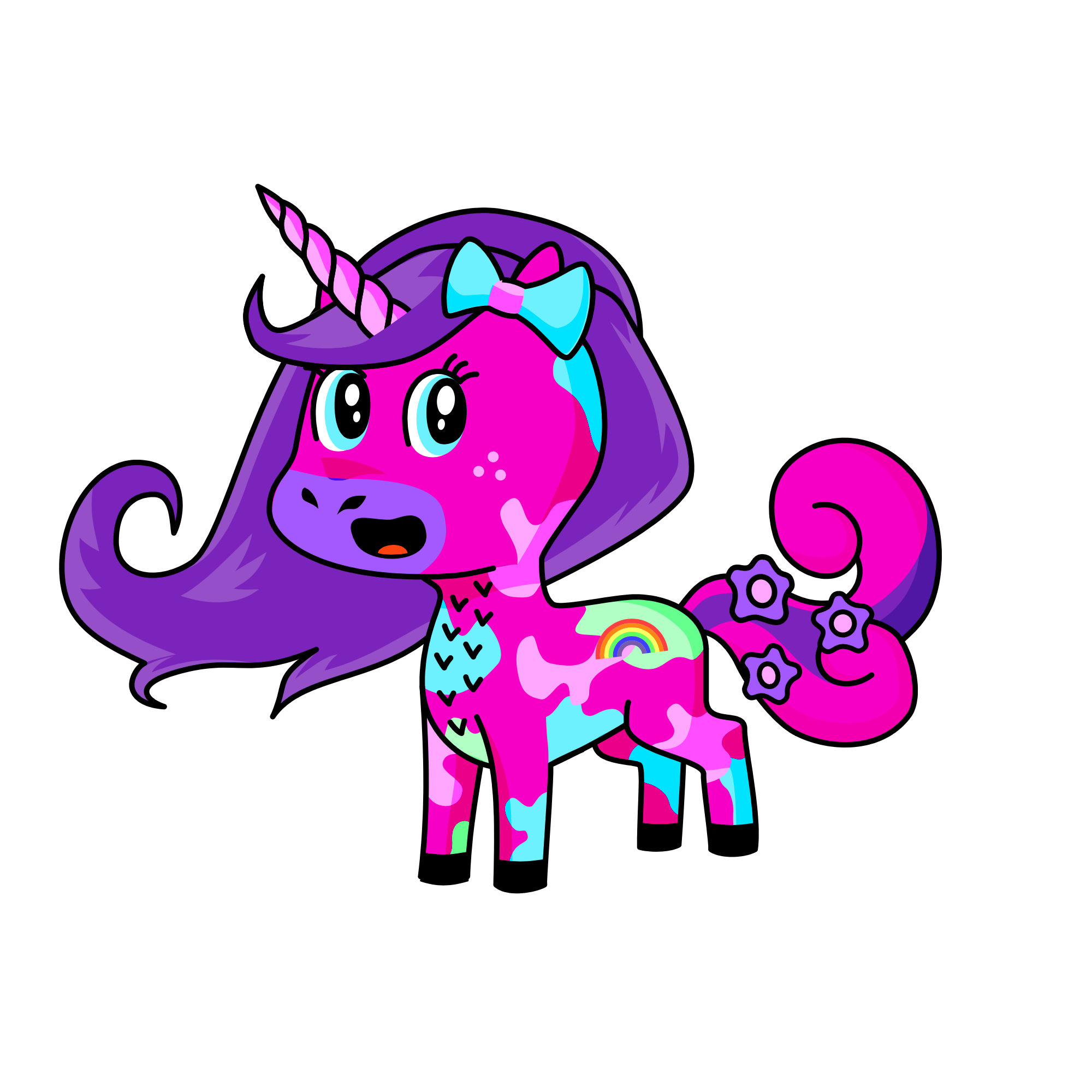 Hidey, the unicorn