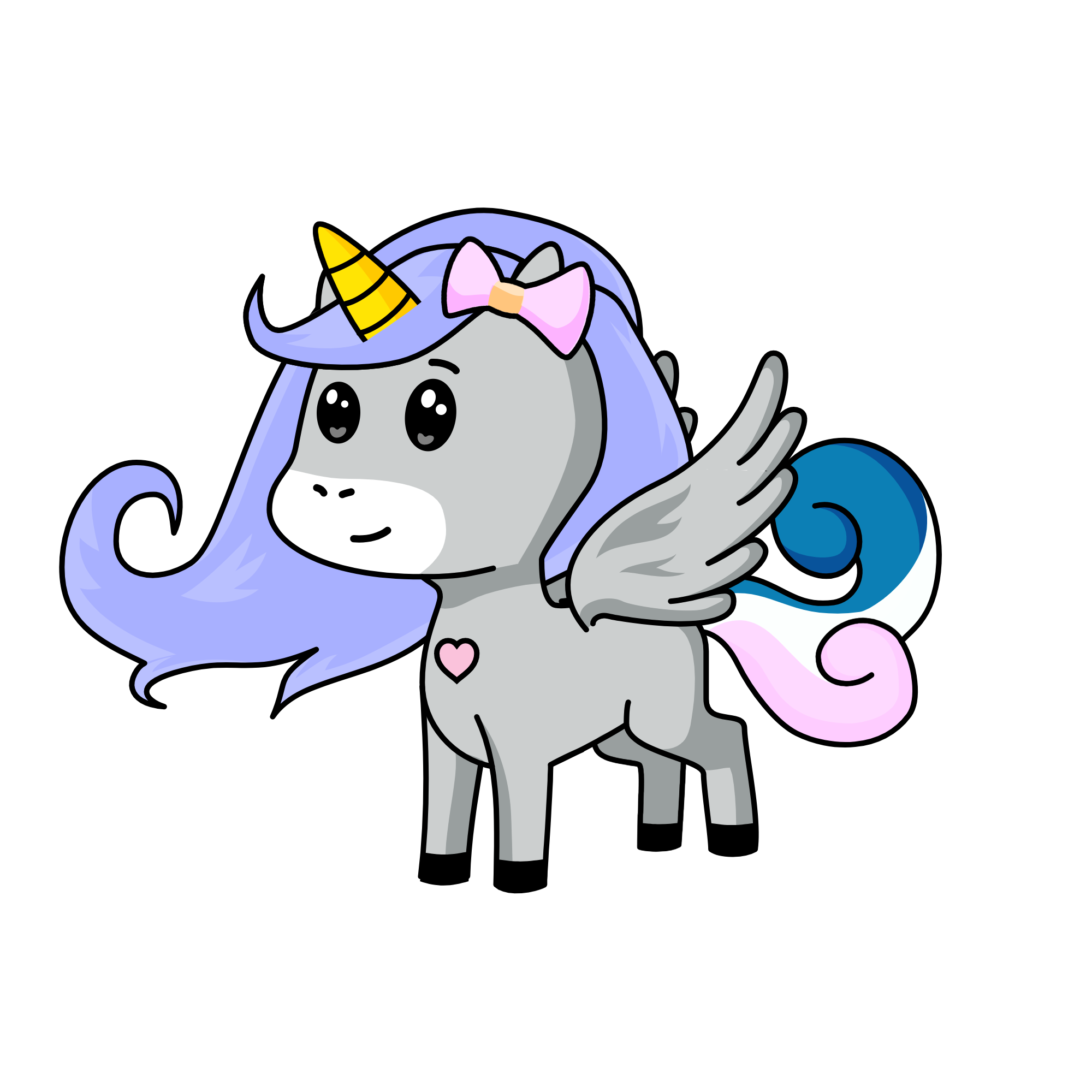 marshmallow (my bunny as a unicorn), the unicorn